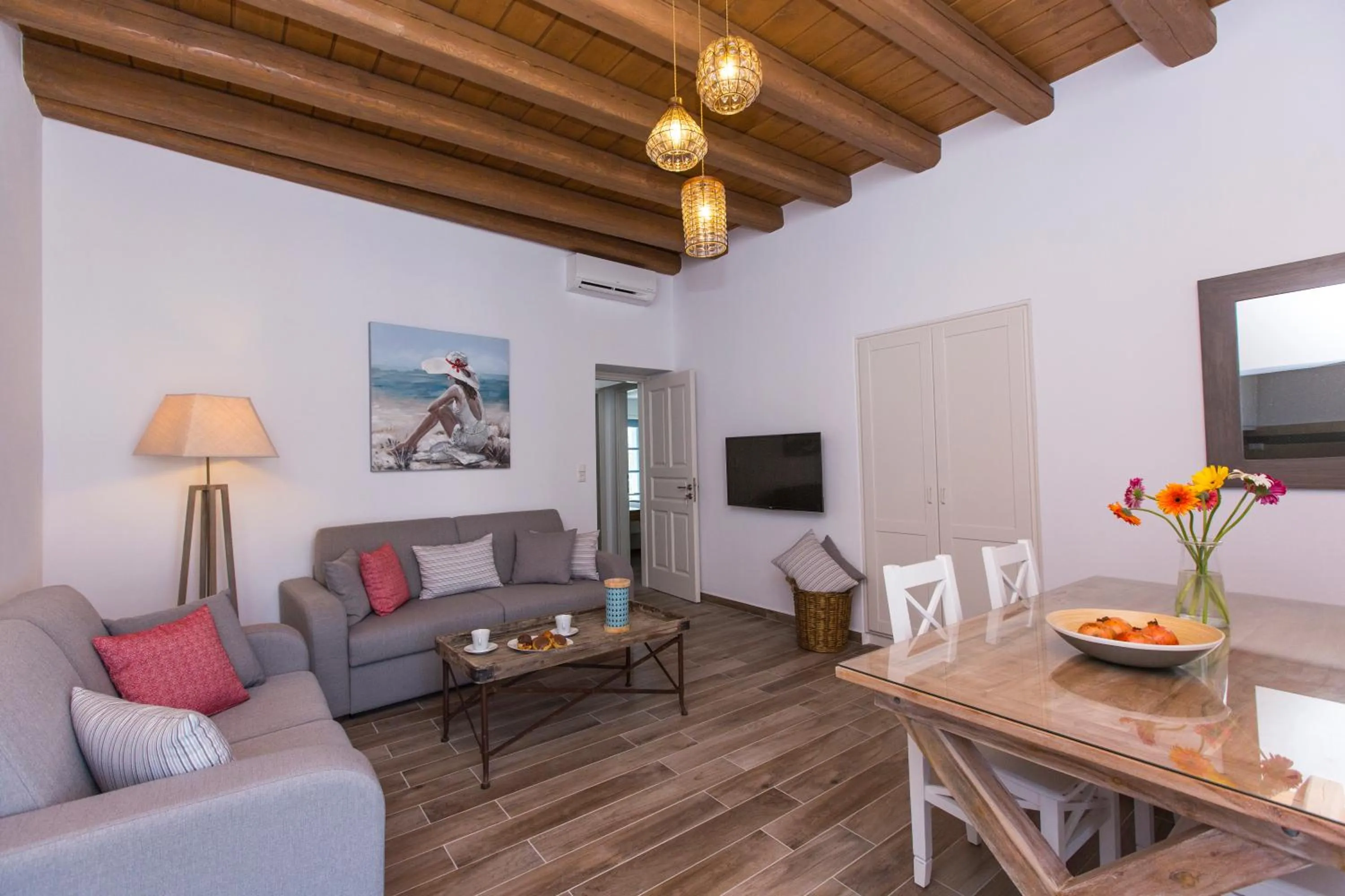 Living room in Castle Mansions