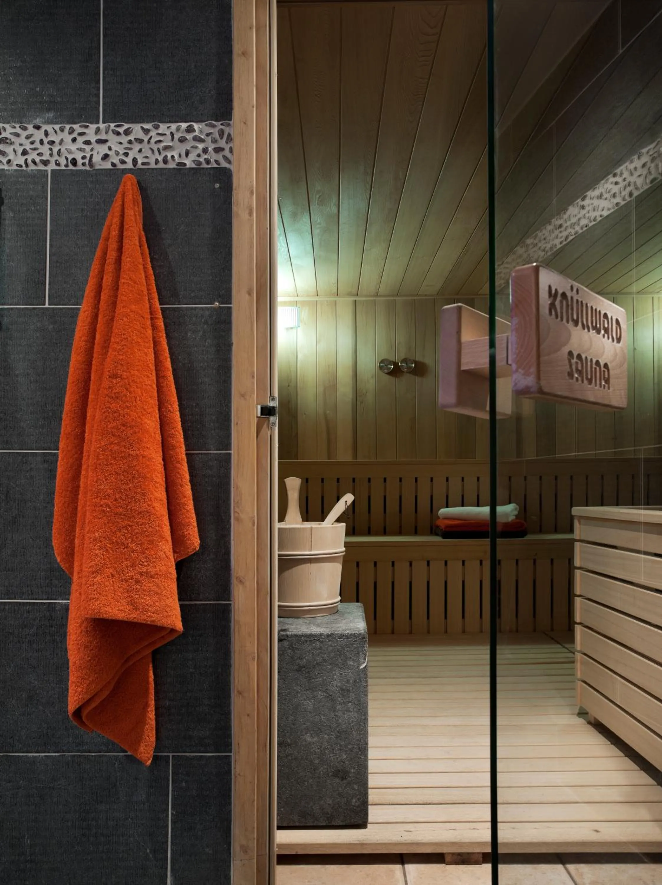 Sauna in CGH Résidences & Spas Les Chalets de Jouvence