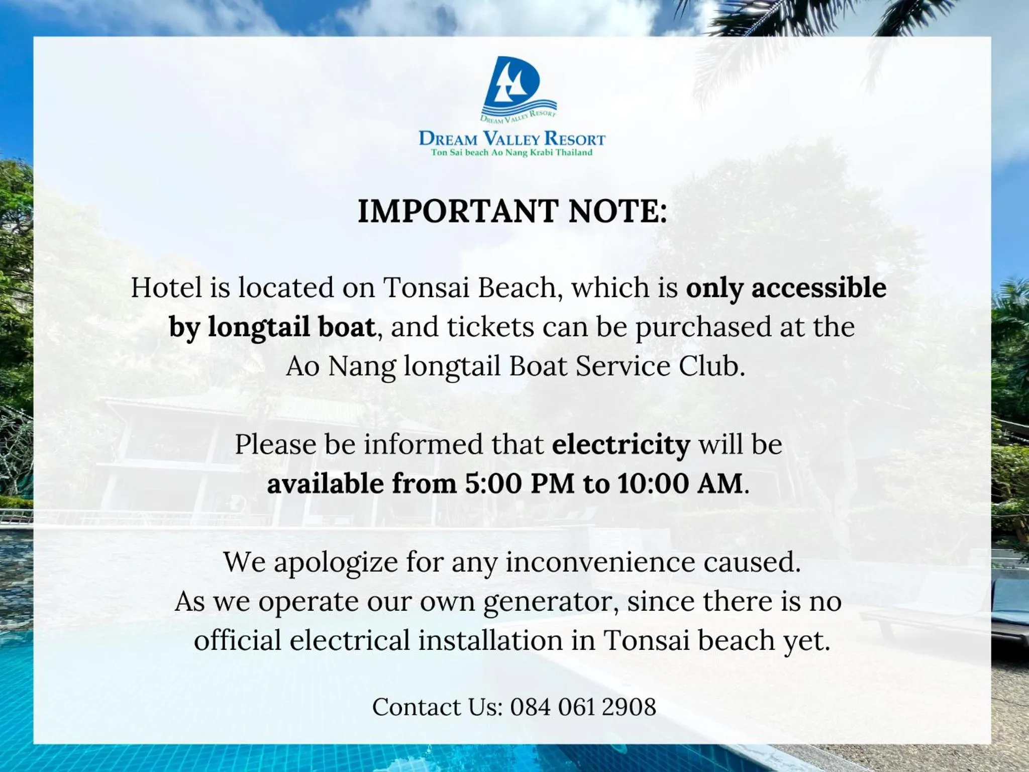 Dream Valley Resort, Tonsai Beach