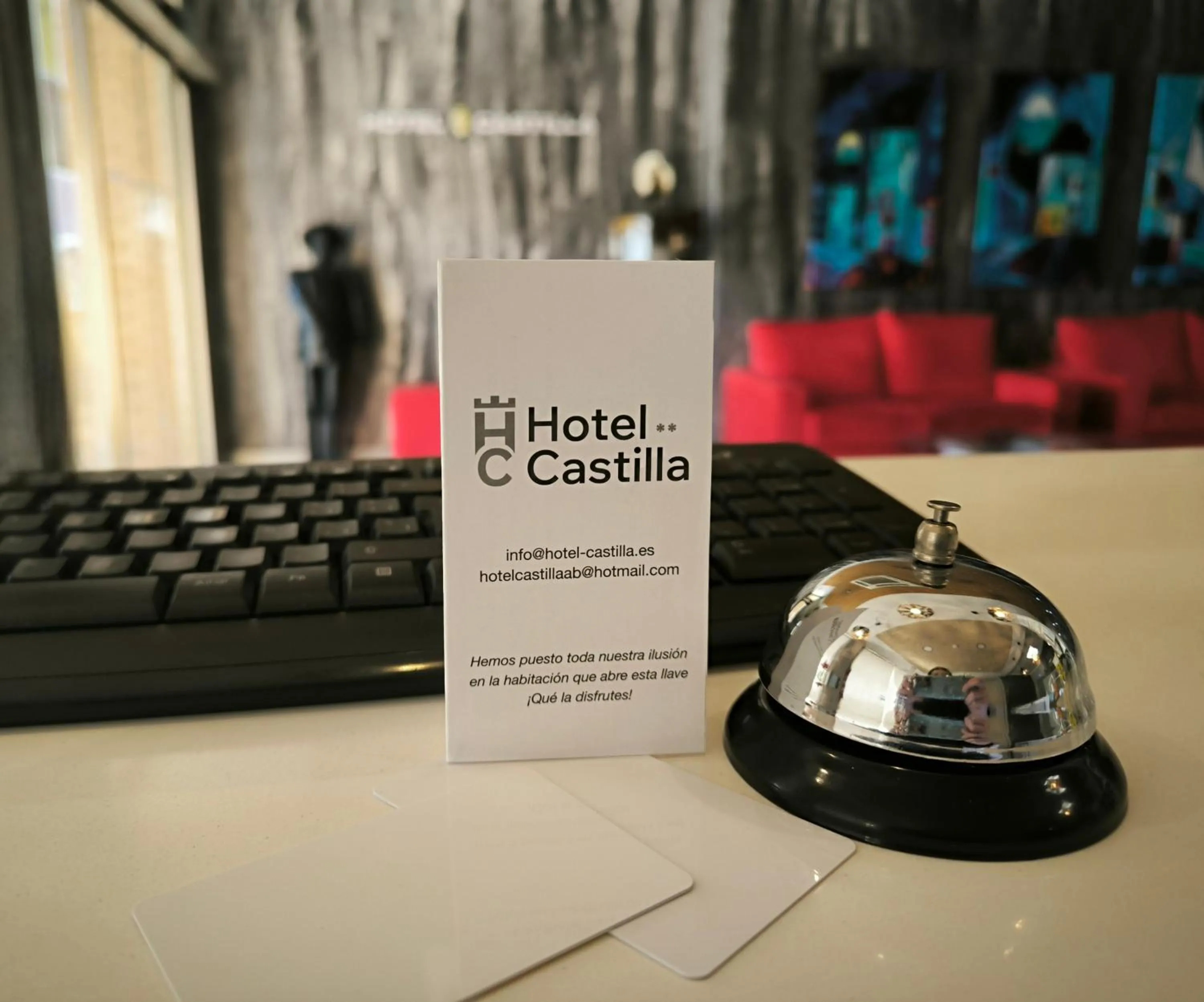 Lobby or reception in Hotel Castilla