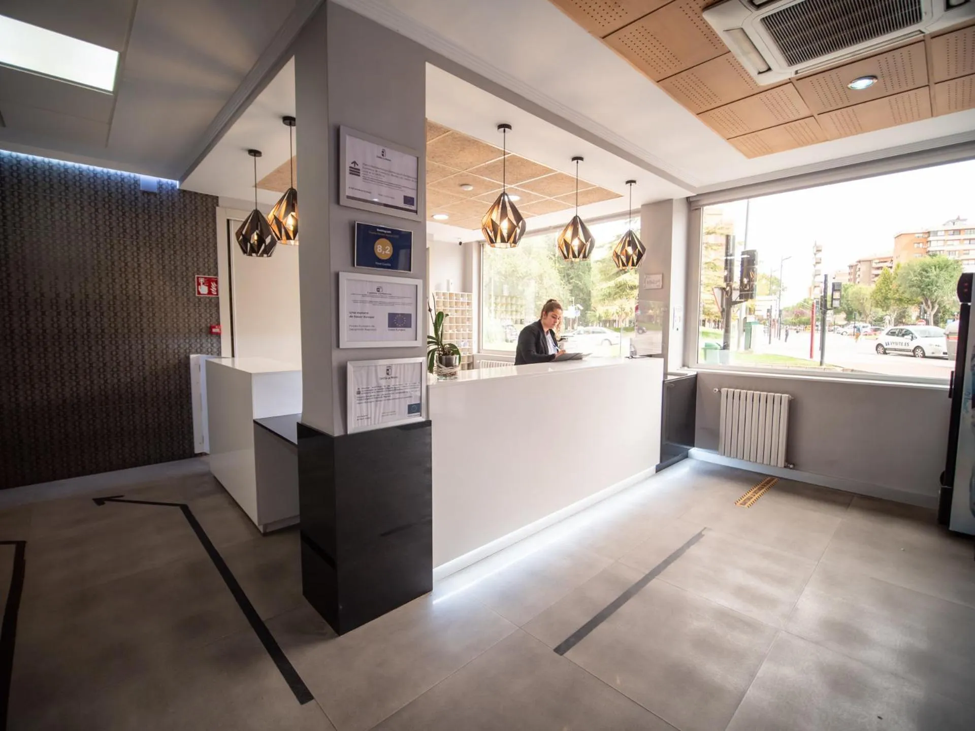 Lobby or reception in Hotel Castilla