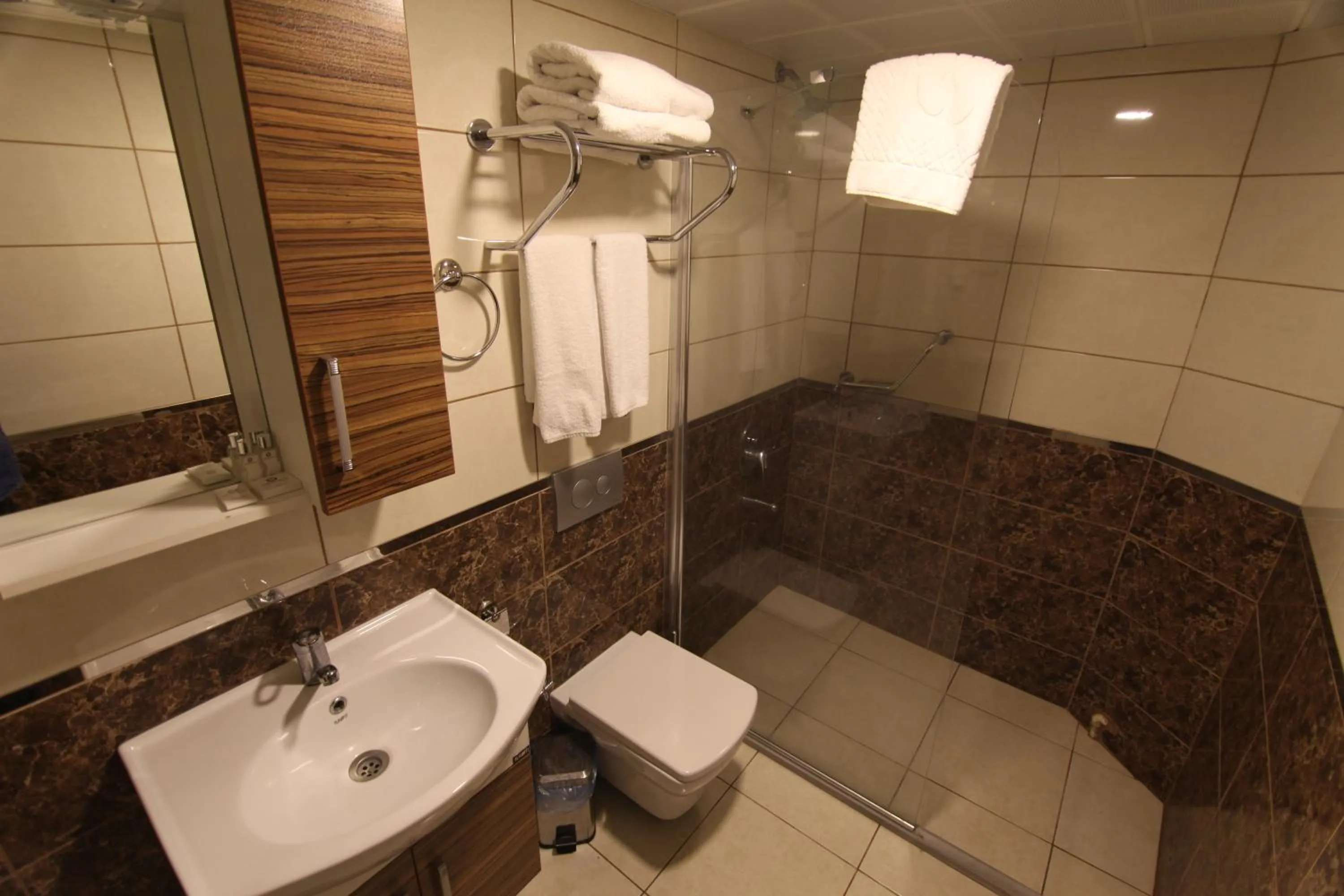 Shower in Sağıroğlu Otel