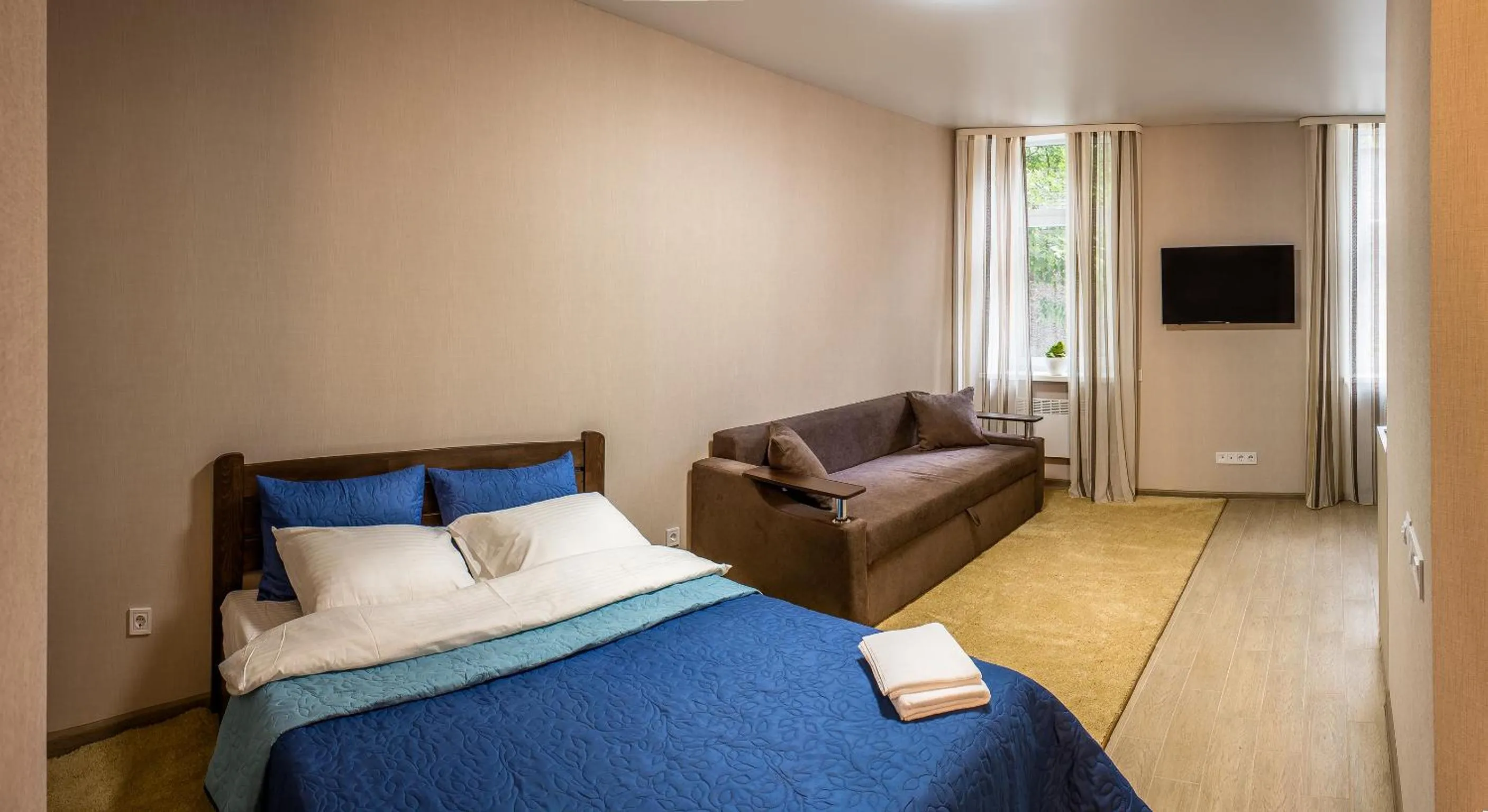 Bed in Apart Hotel Smart Studio