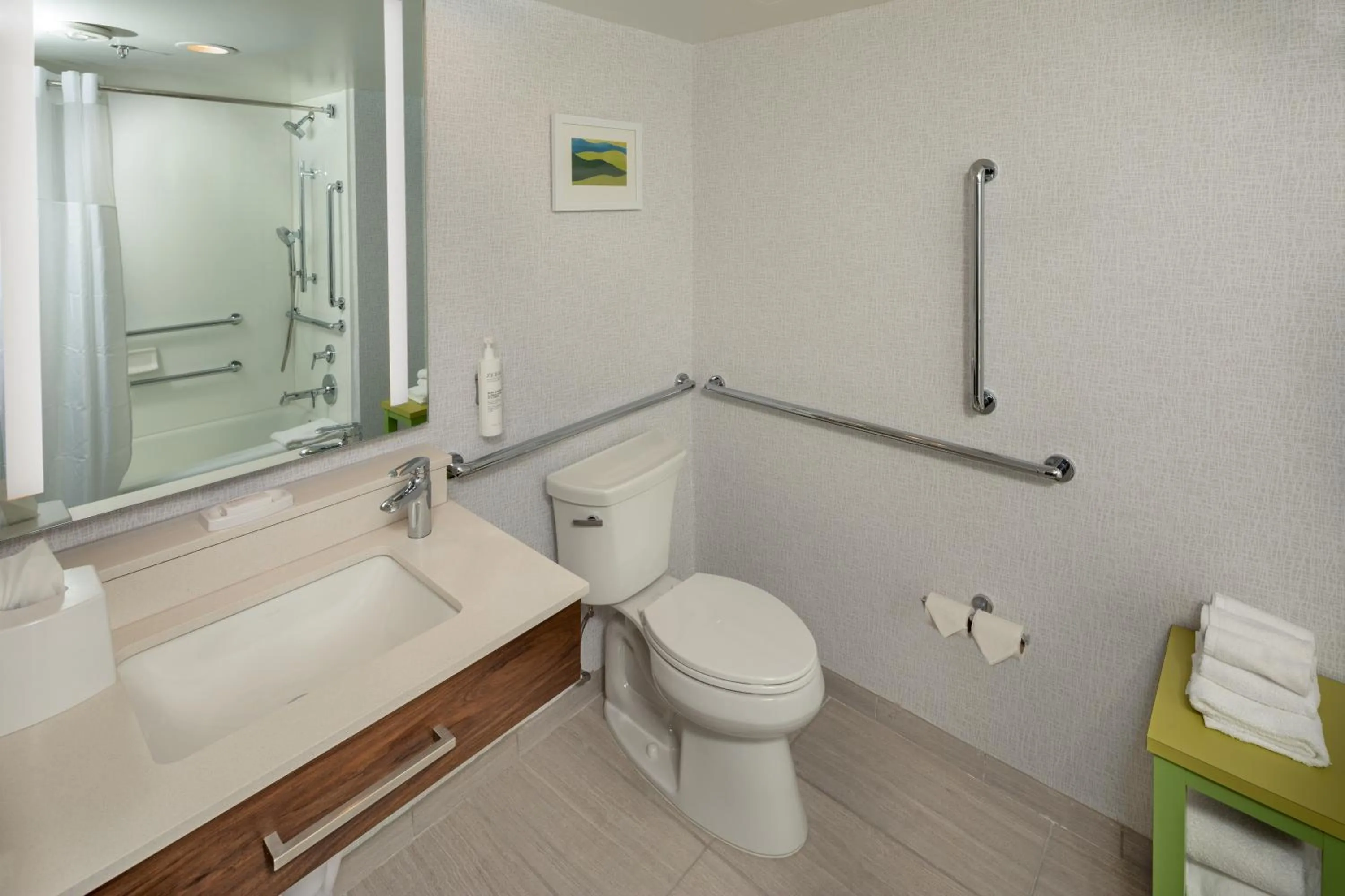 Bathroom in Hampton Inn Asheville-Tunnel Road