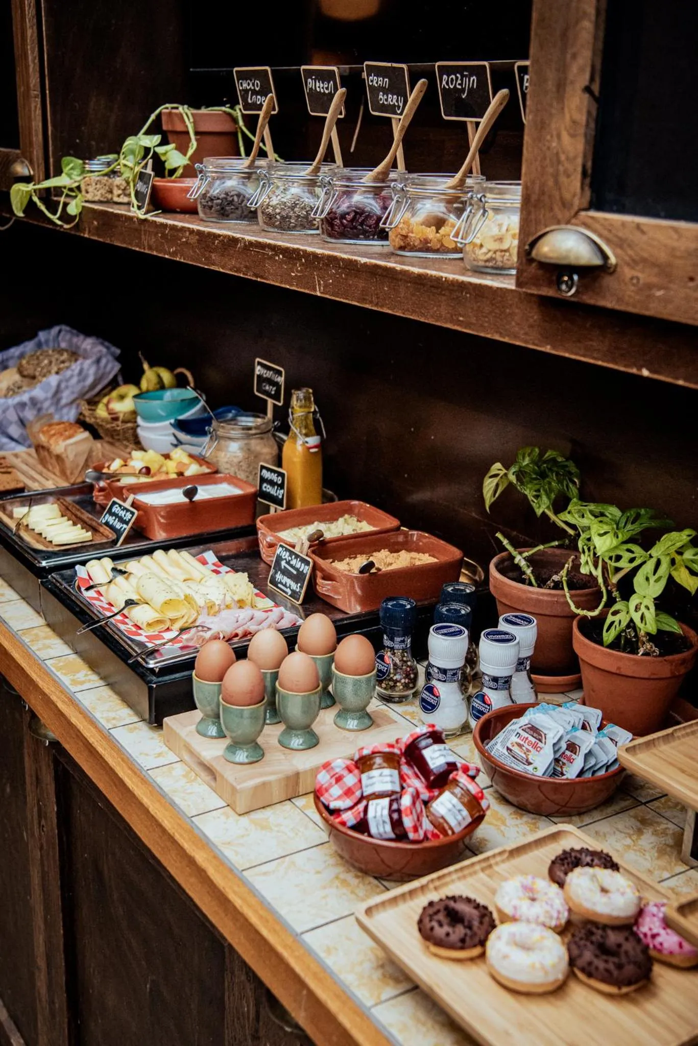 Buffet breakfast in Long John's Pub & Hotel