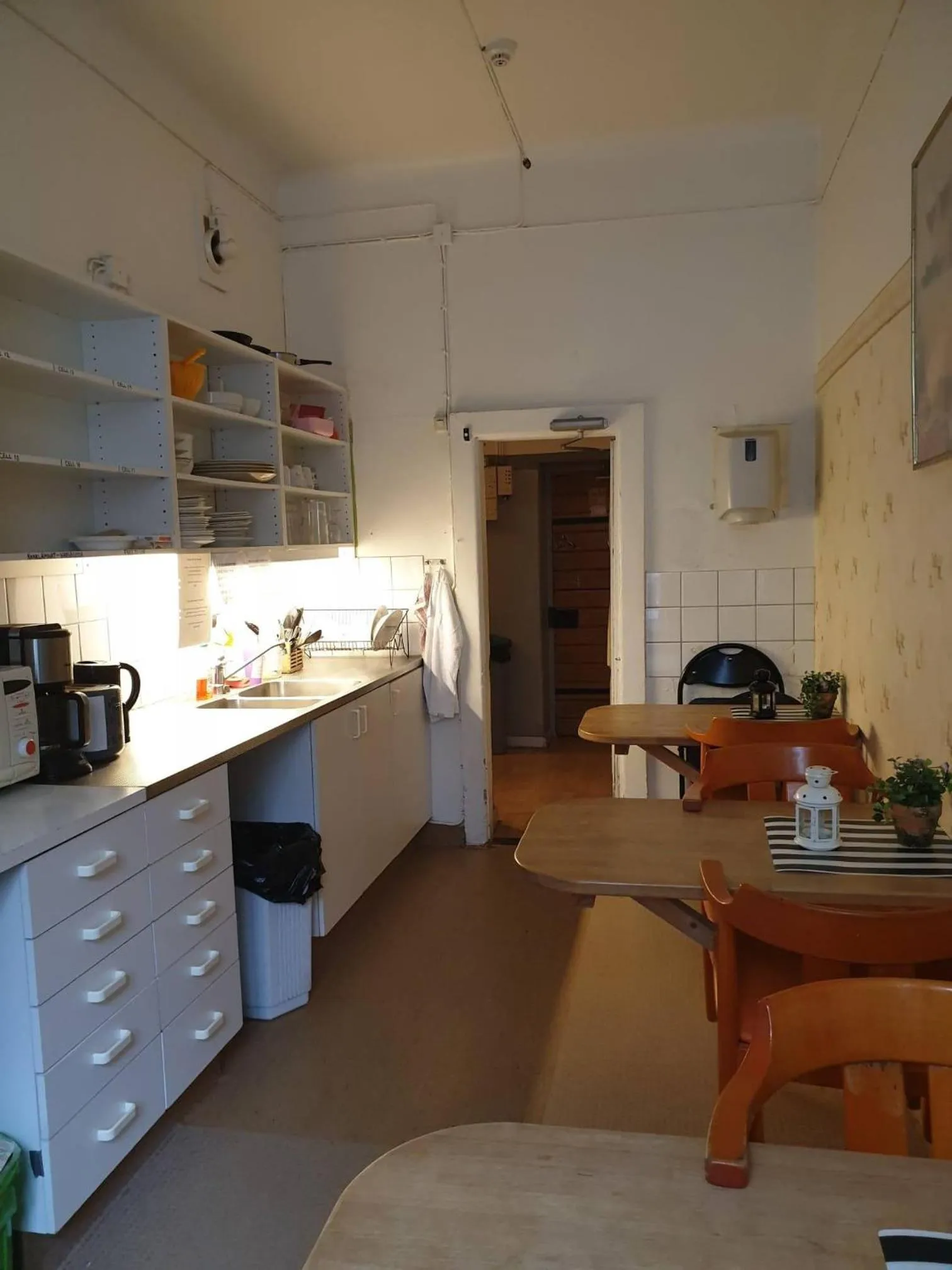 Communal kitchen in Visby Fängelse