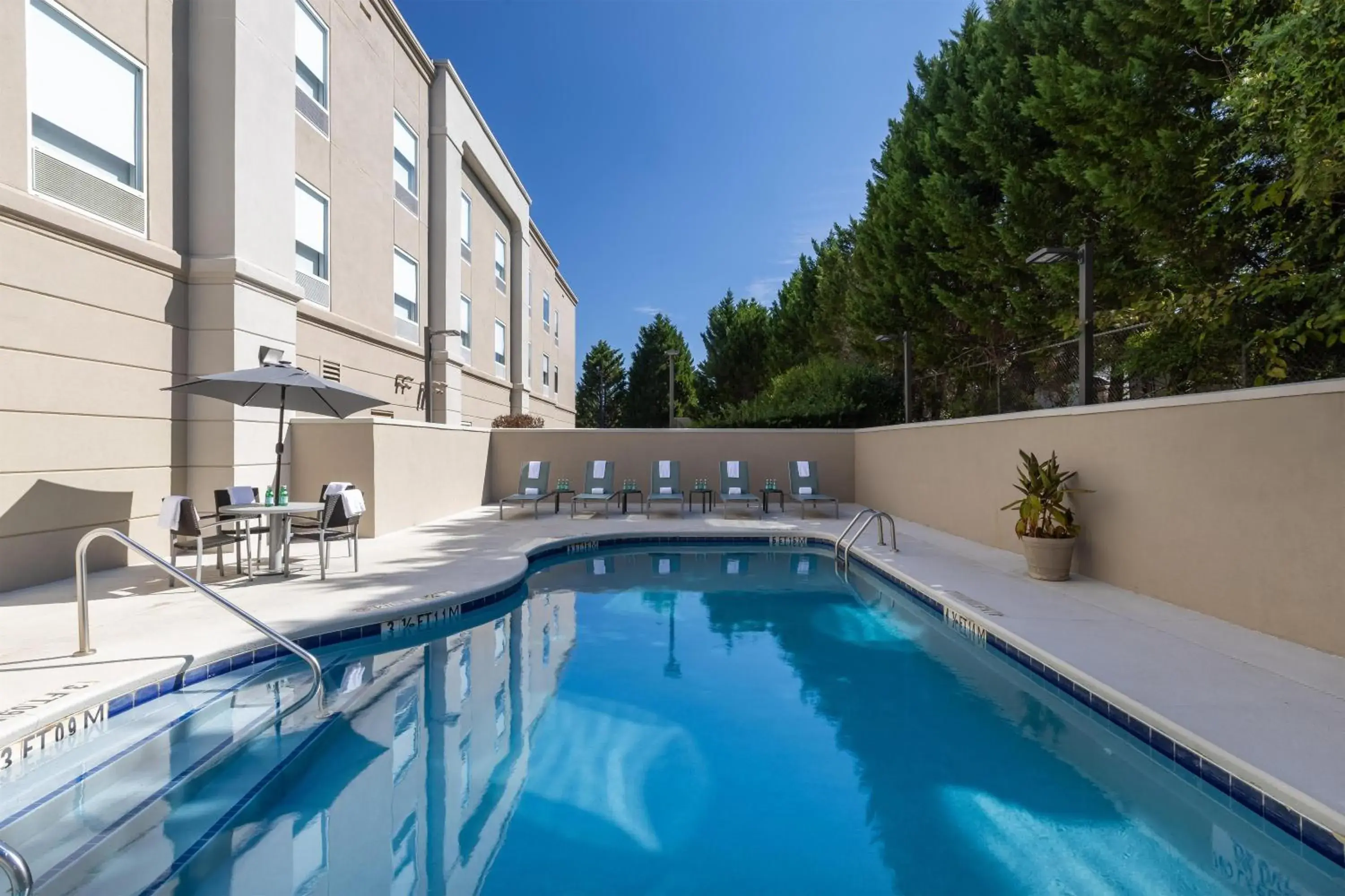 Pool view in Hampton Inn Easley Pool view in Hampton Inn Easley
