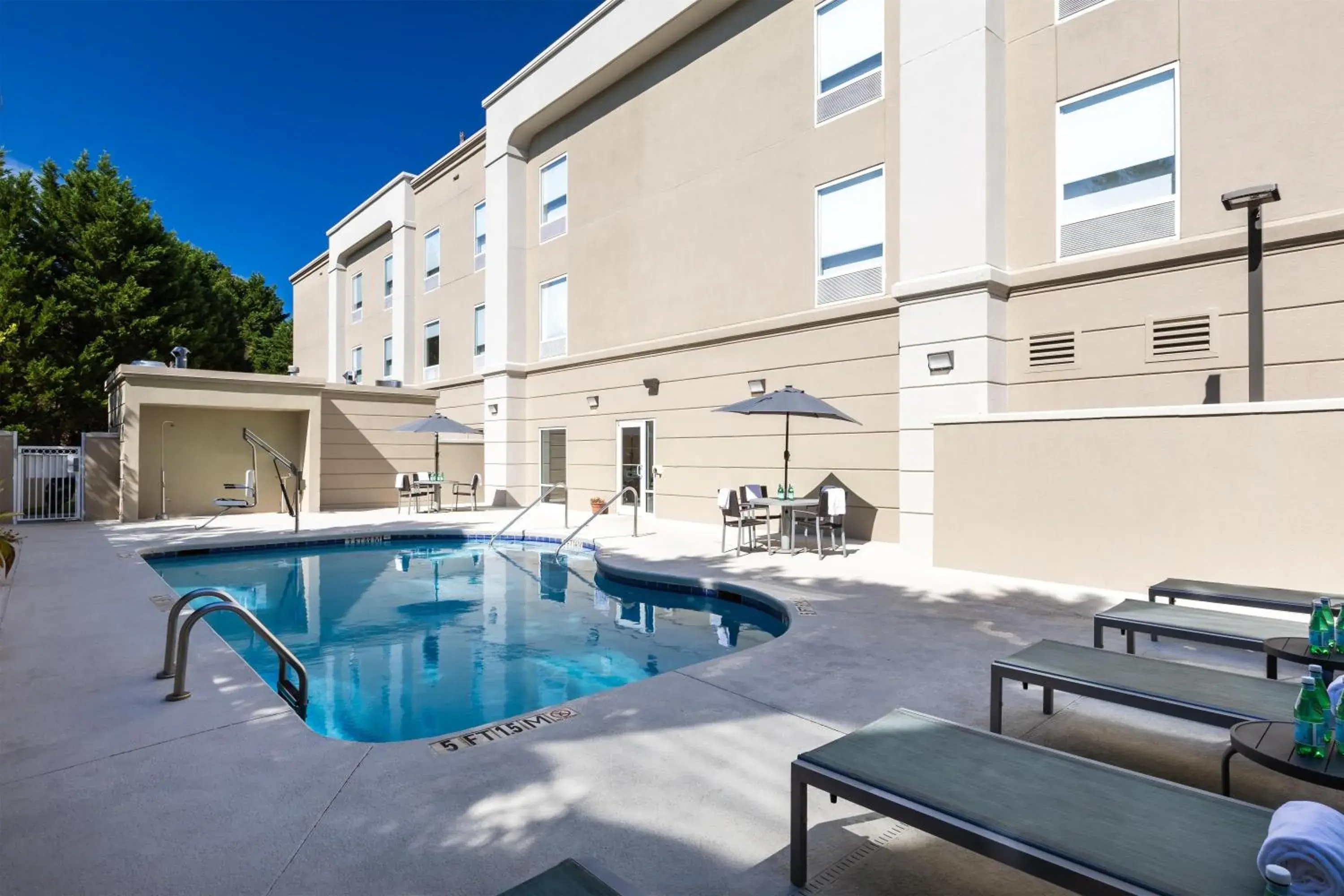 Pool view in Hampton Inn Easley Pool view in Hampton Inn Easley