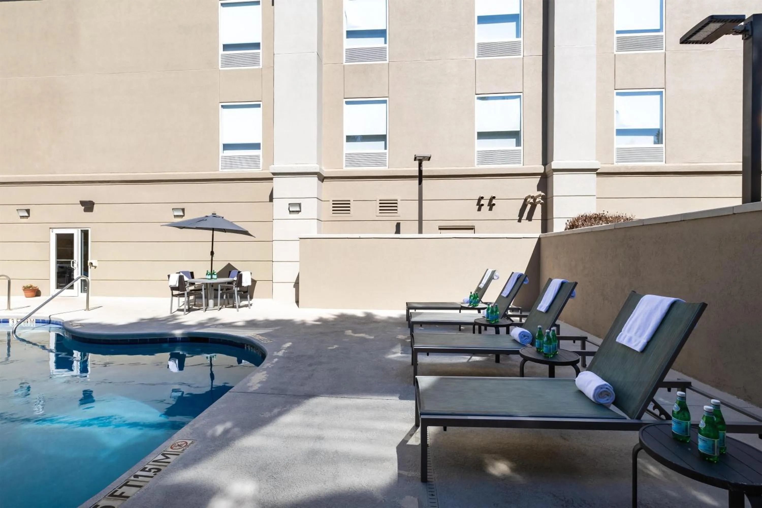 Pool view in Hampton Inn Easley