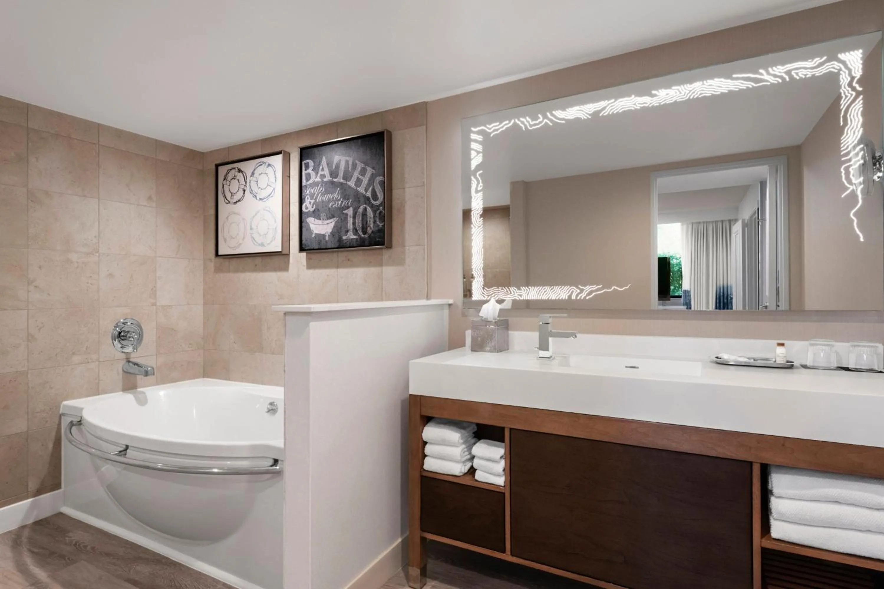 Bathroom in Renaissance Newport Beach Hotel