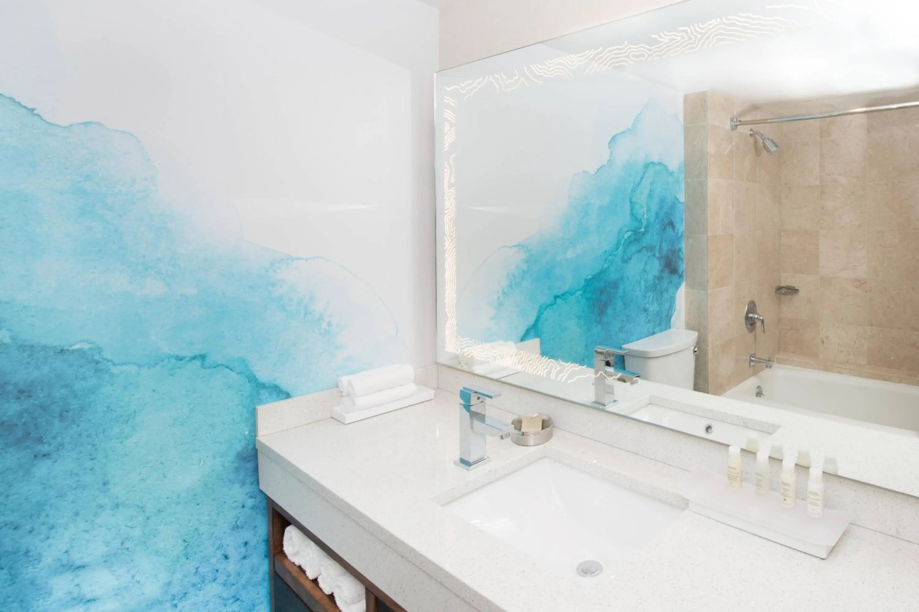 Bathroom in Renaissance Newport Beach Hotel