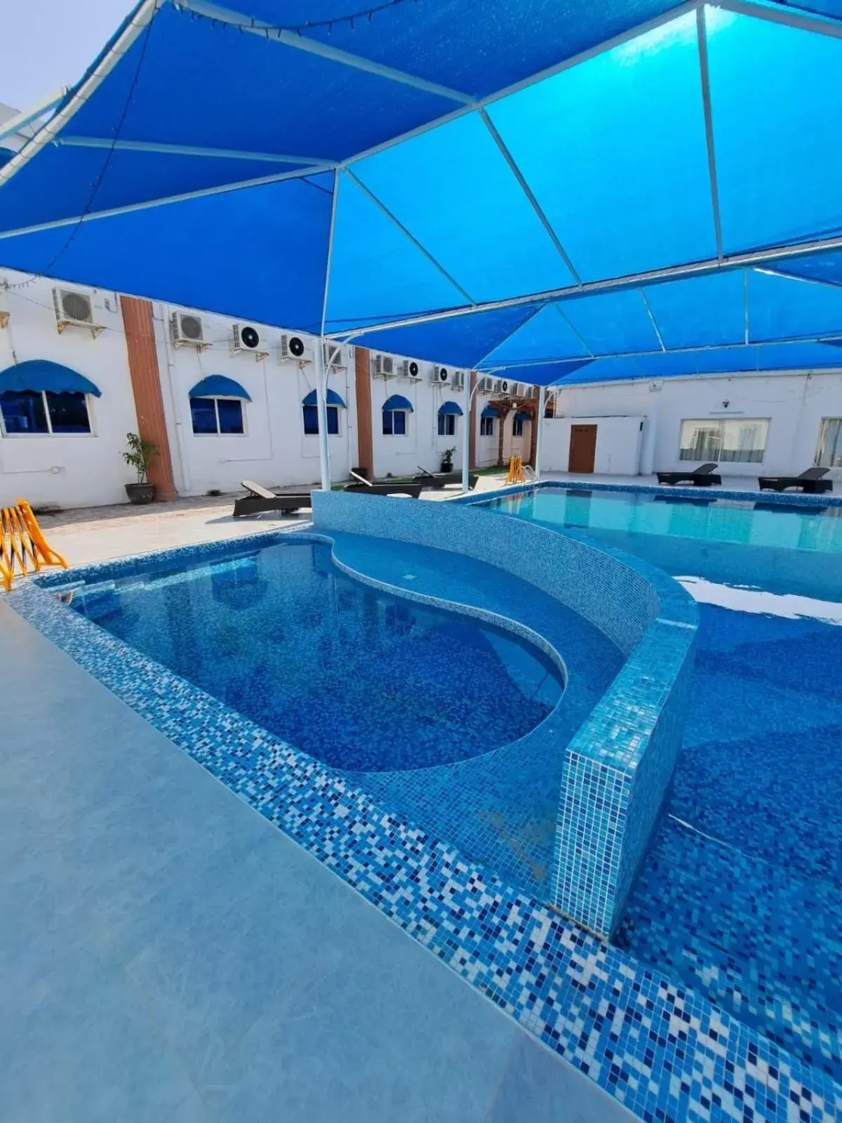 Pool view in Sharjah International Airport Hotel Pool view in Sharjah International Airport Hotel