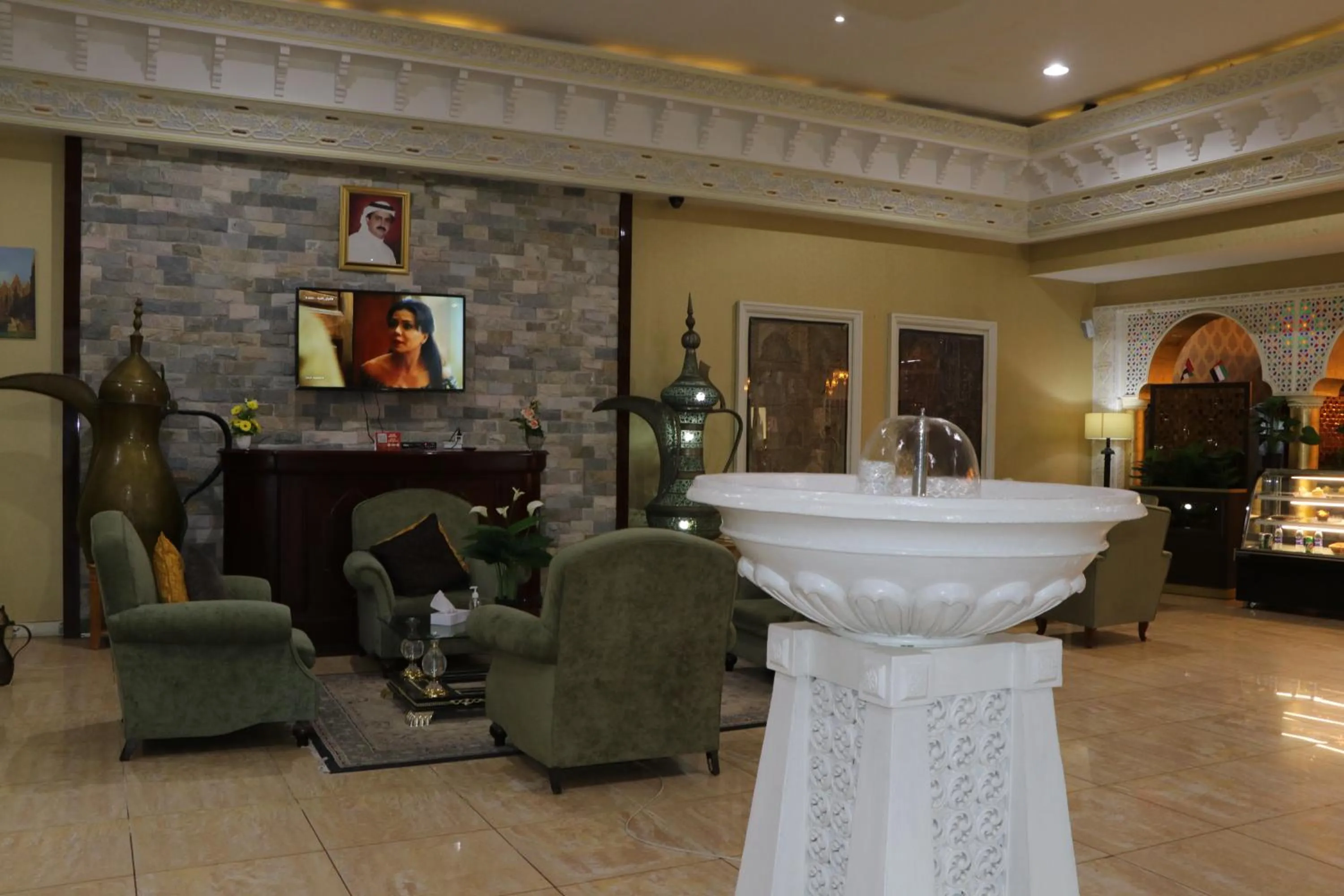 Seating area in Sharjah International Airport Hotel