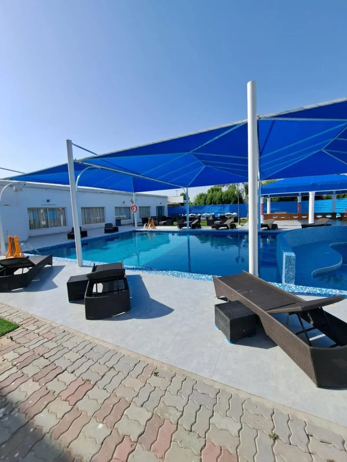 Pool view in Sharjah International Airport Hotel Pool view in Sharjah International Airport Hotel