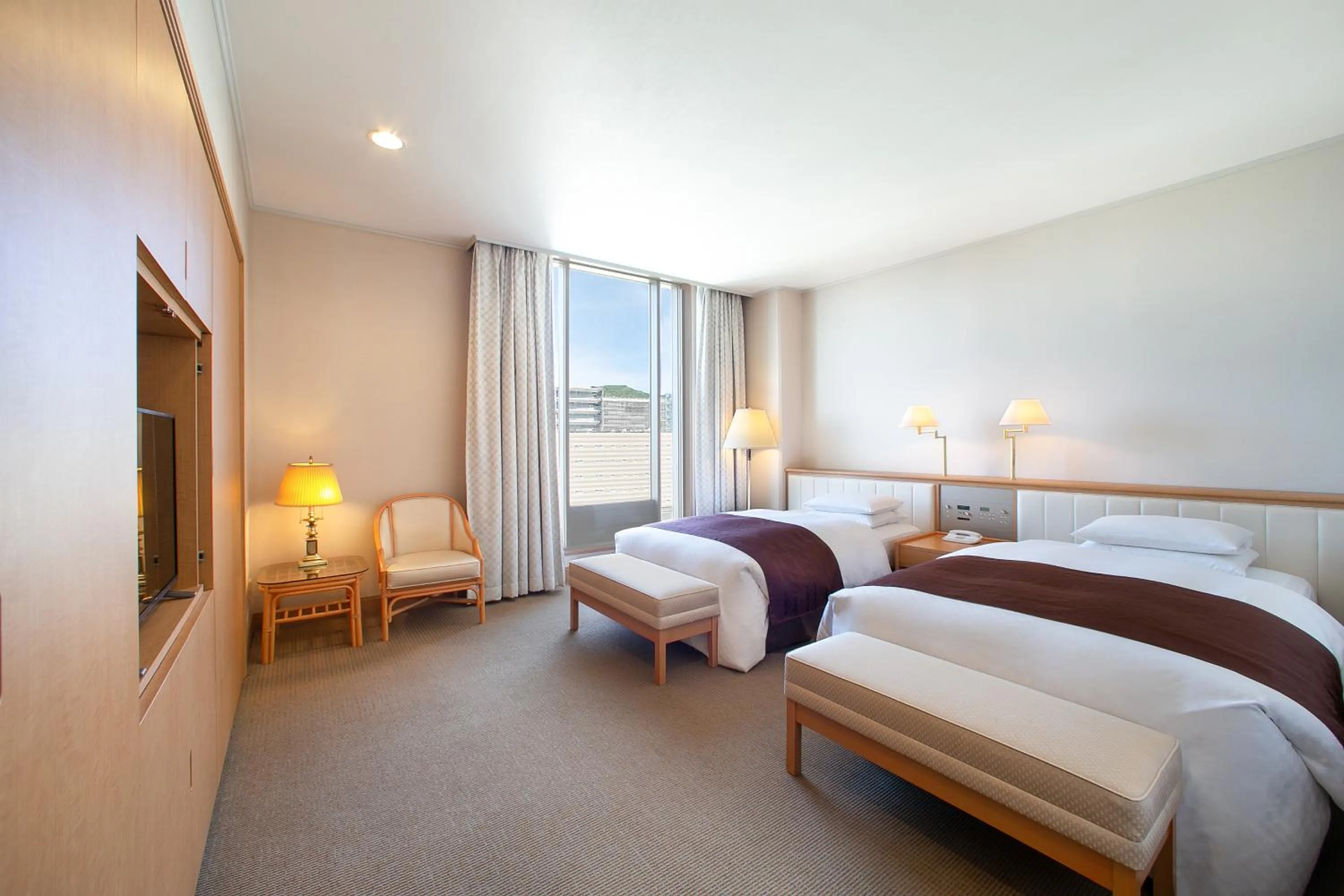 Bedroom, Bed in Hotel New Nagasaki