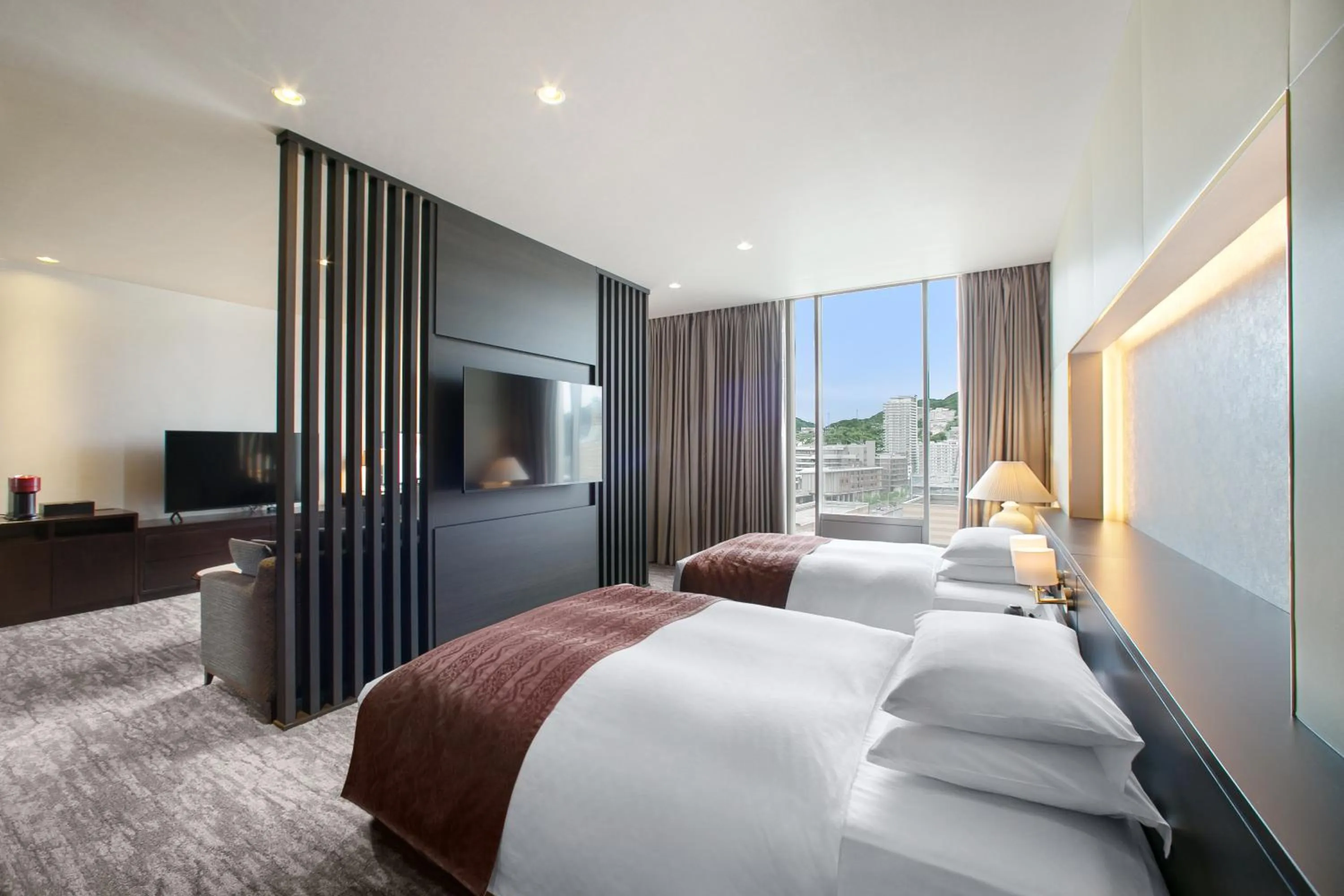 Photo of the whole room, Bed in Hotel New Nagasaki