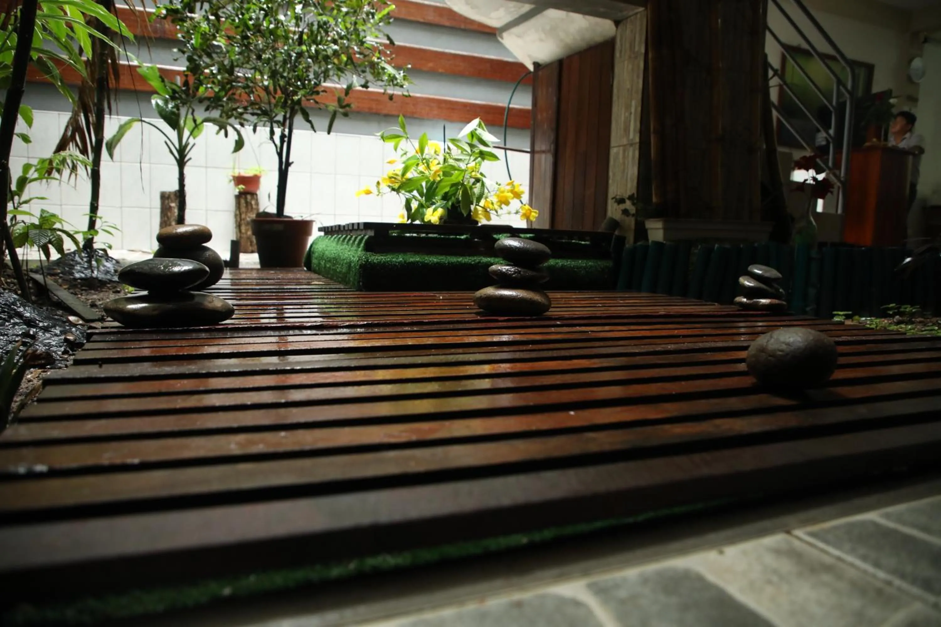 Patio in Hotel Rulman