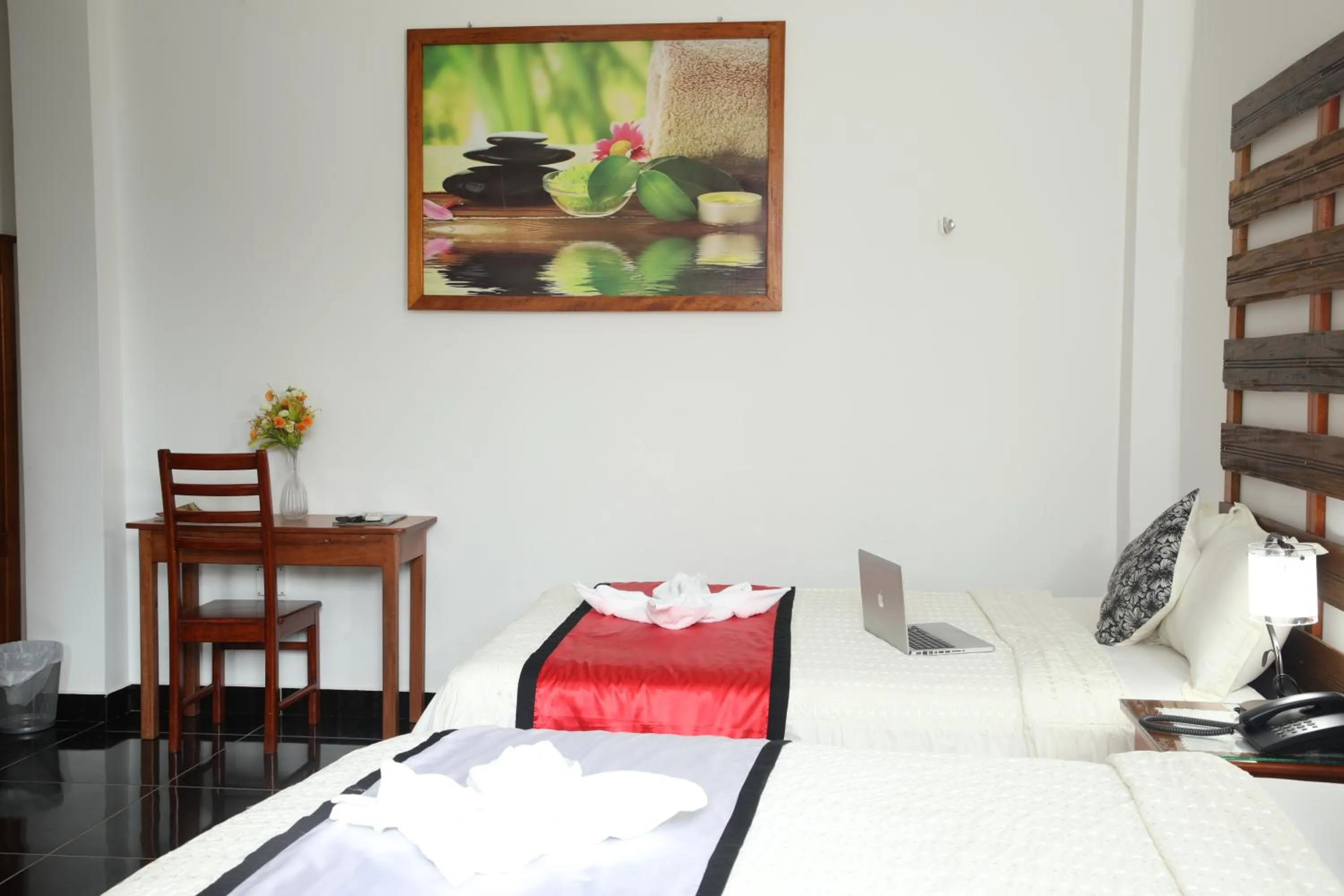 Bed in Hotel Rulman