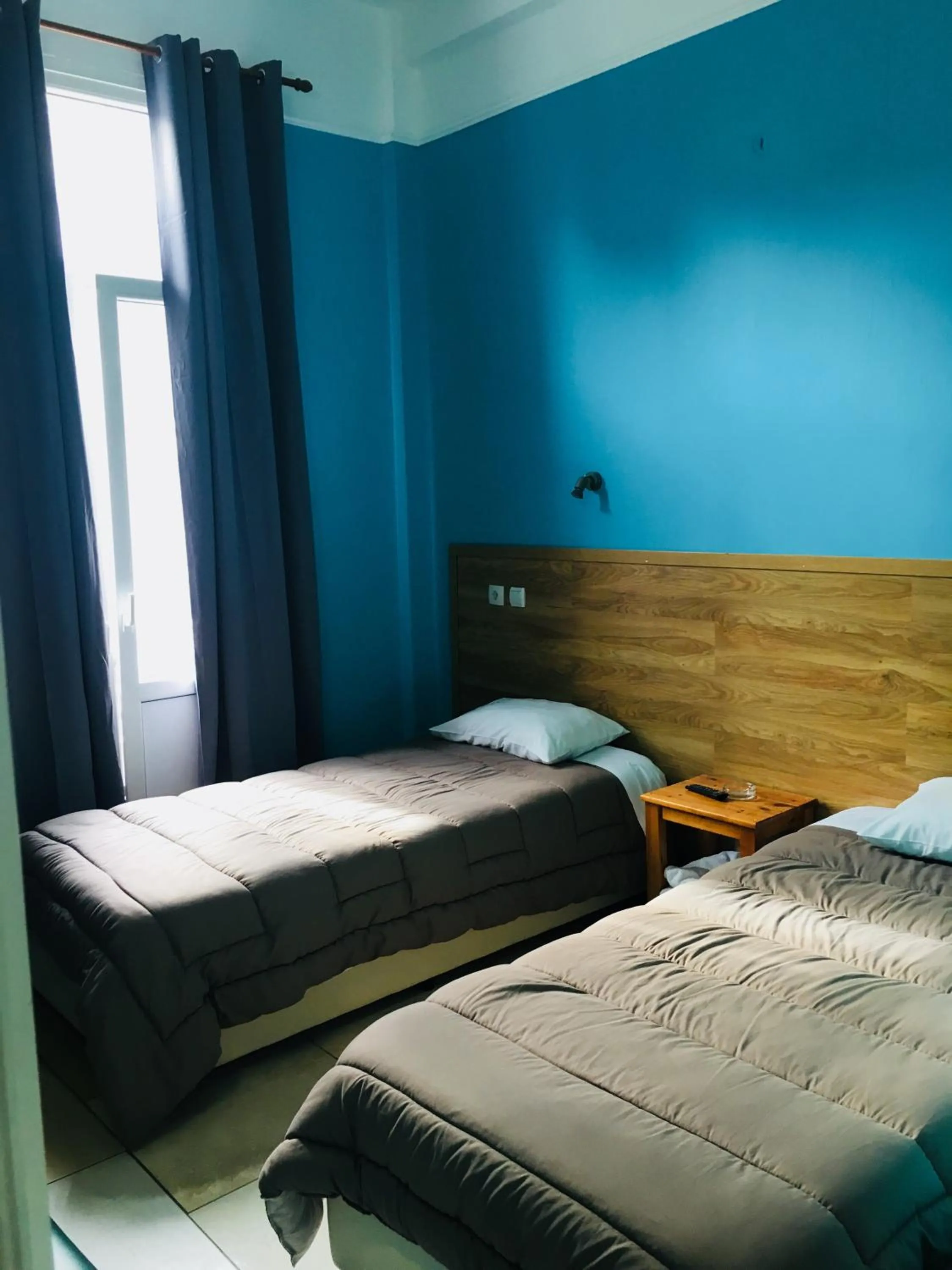 Bed in Hotel Kastoria