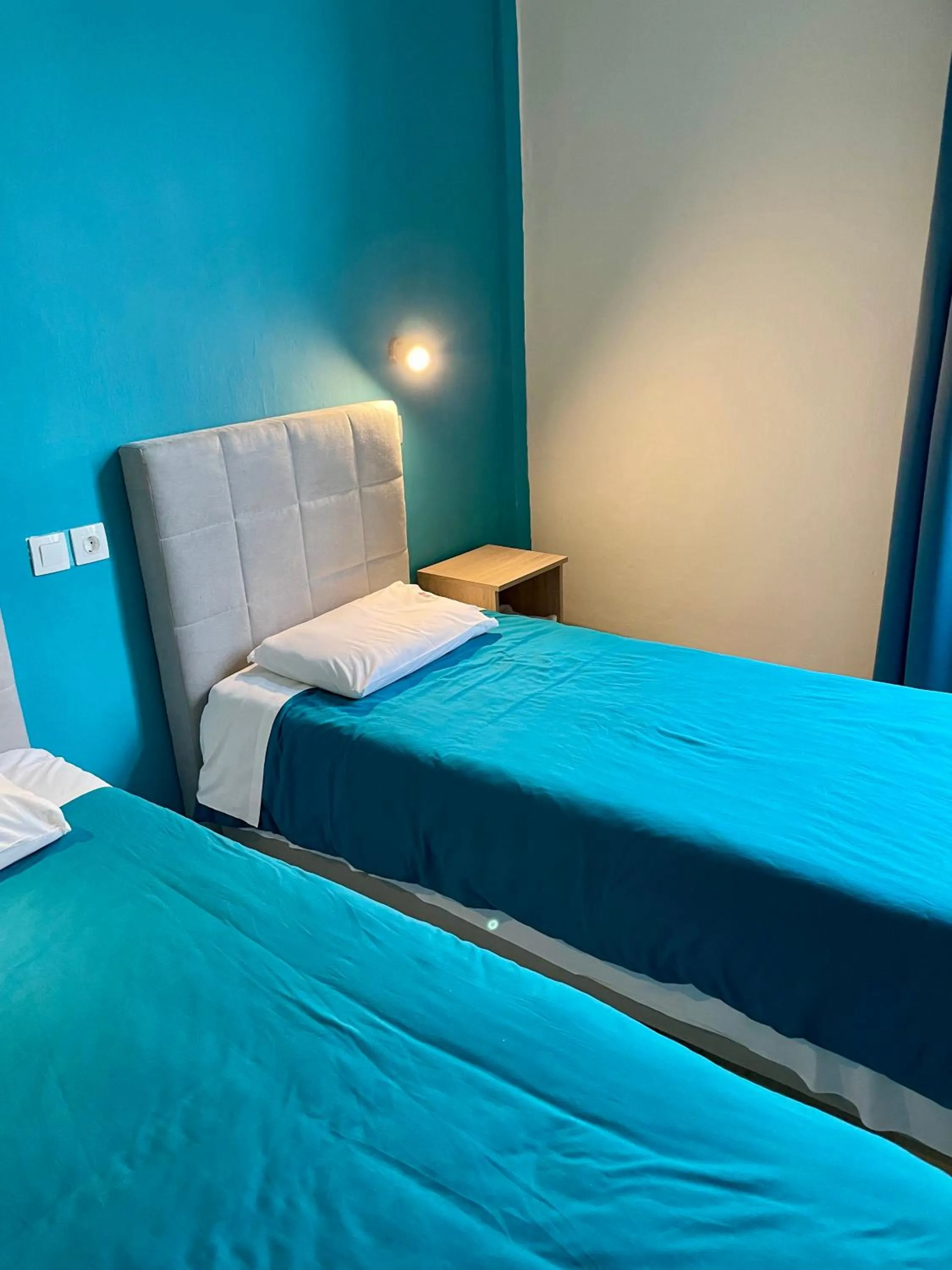 Bed in Hotel Kastoria