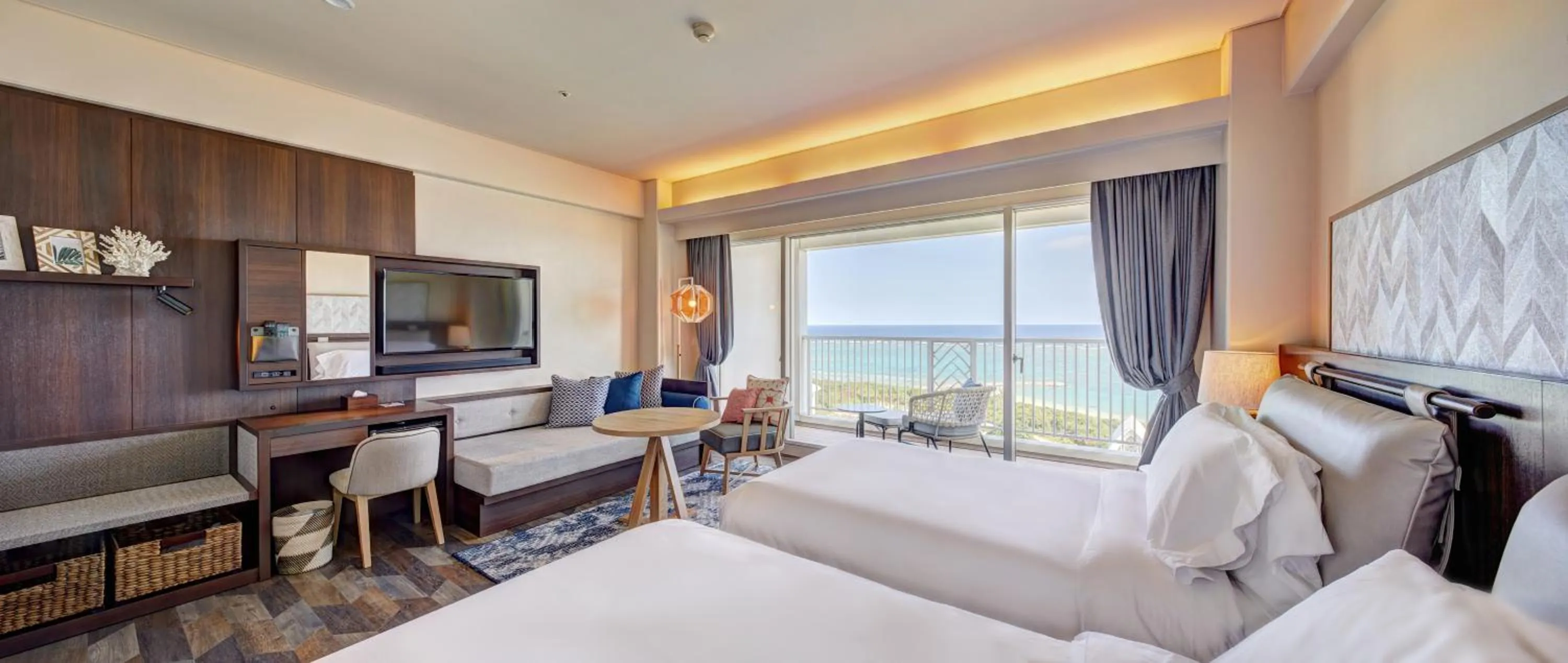 View (from property/room), Bed in ANA InterContinental Ishigaki Resort by IHG