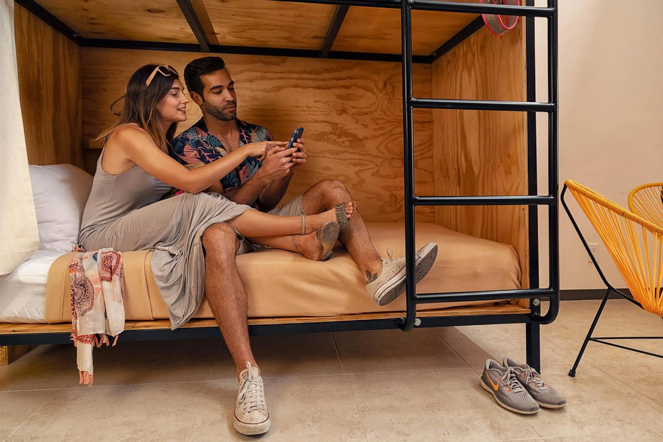 Bedroom in Nomads Hotel & Rooftop Pool Cancun