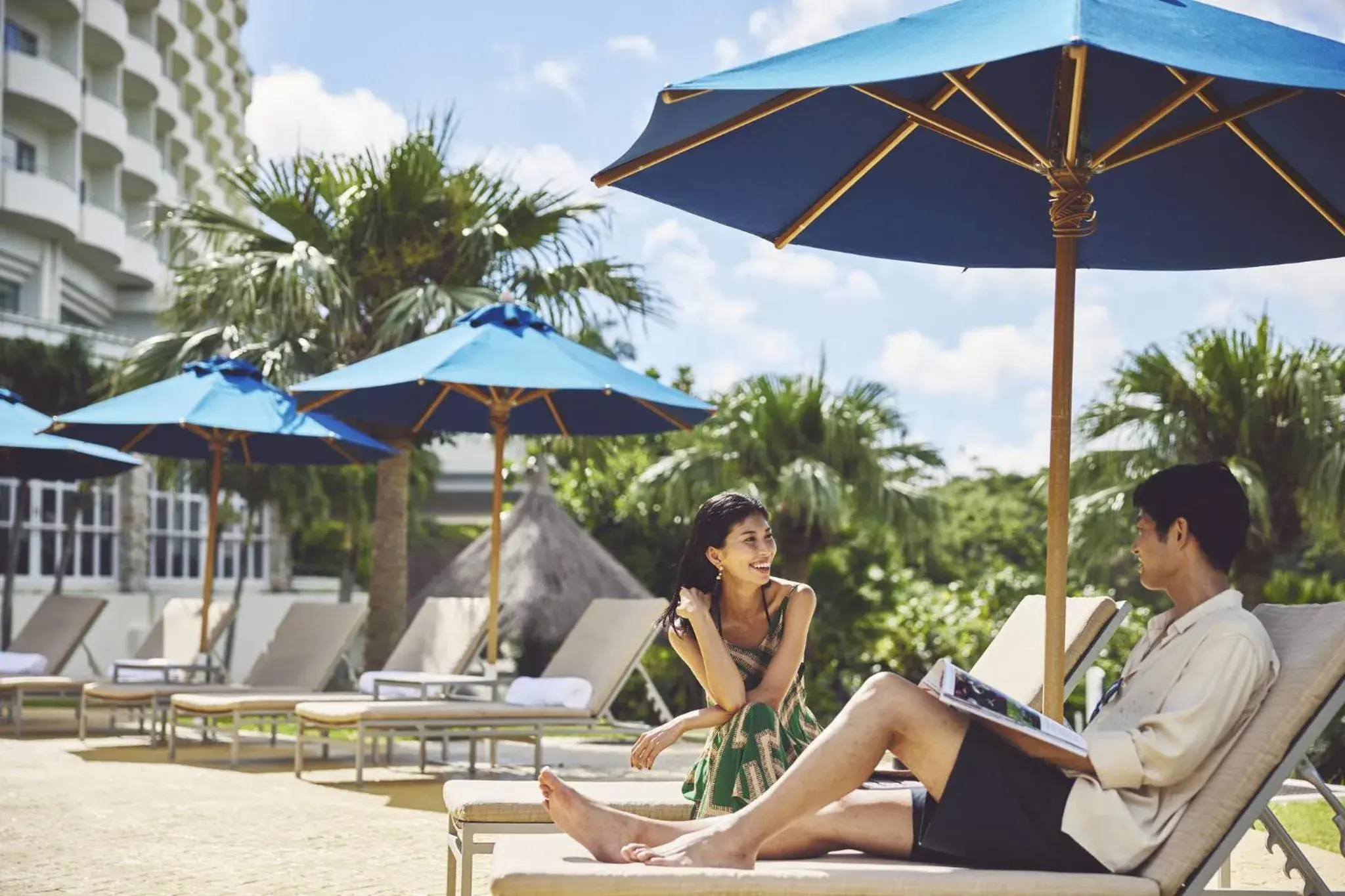 Swimming pool in ANA InterContinental Manza Beach Resort by IHG Swimming pool in ANA InterContinental Manza Beach Resort by IHG