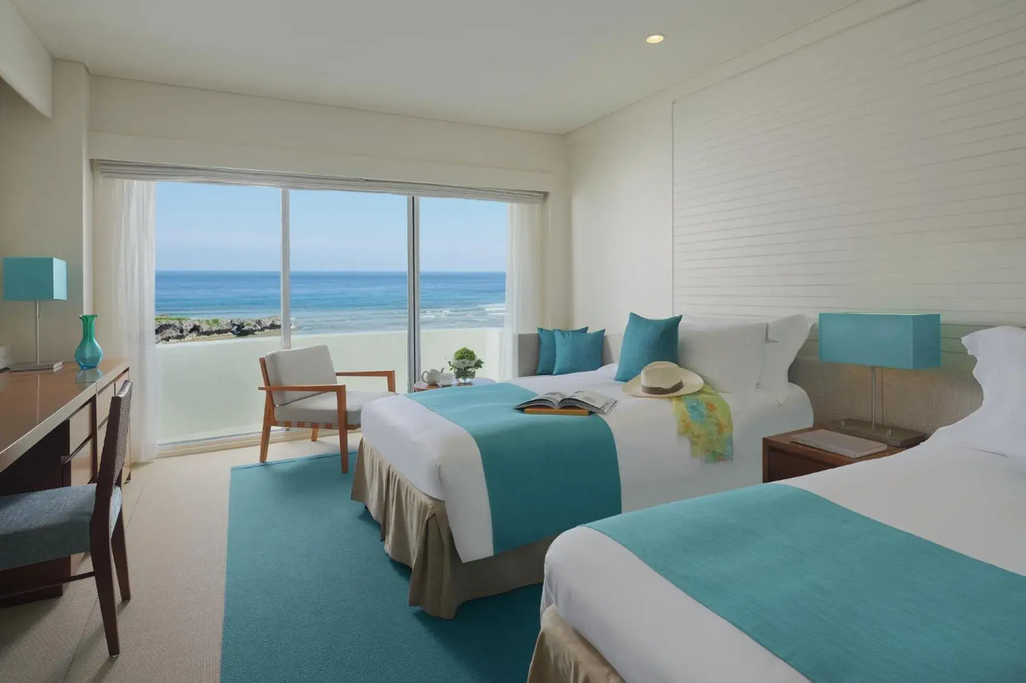 Classic Twin Room with Ocean View in ANA InterContinental Manza Beach Resort by IHG Classic Twin Room with Ocean View in ANA InterContinental Manza Beach Resort by IHG