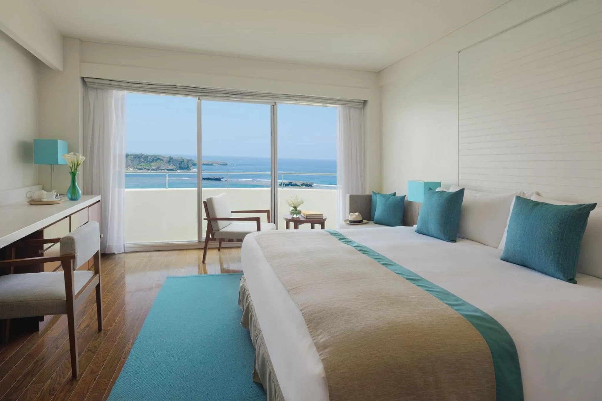 Photo of the whole room, Bed in ANA InterContinental Manza Beach Resort by IHG