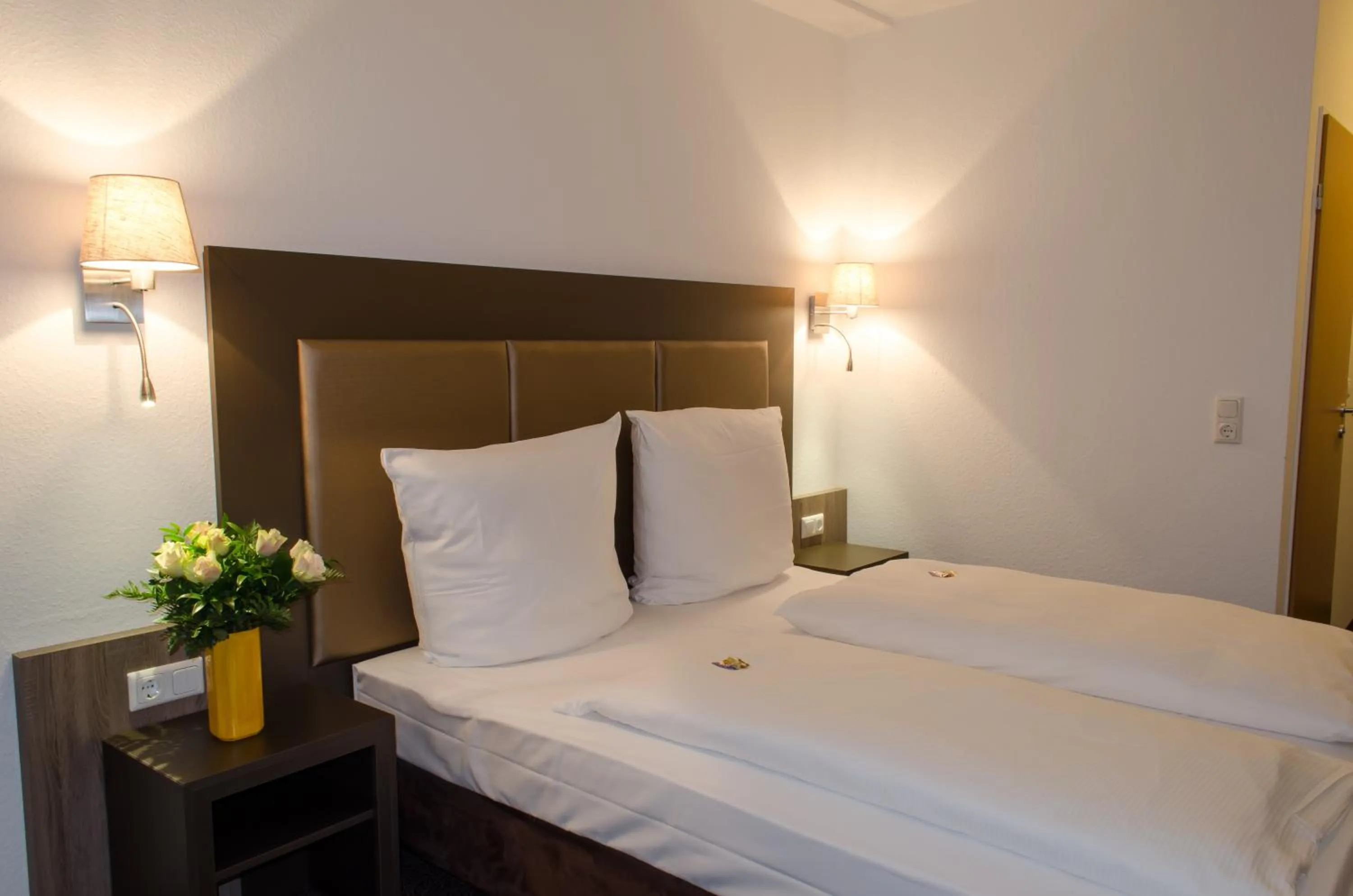 Bed in City Hotel Wiesbaden