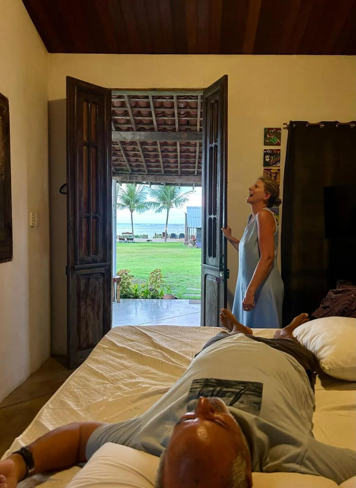 Bed in Pousada Vila do Patacho