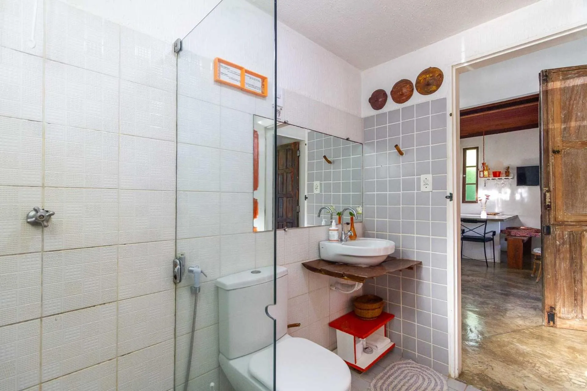 Shower in Pousada Vila do Patacho