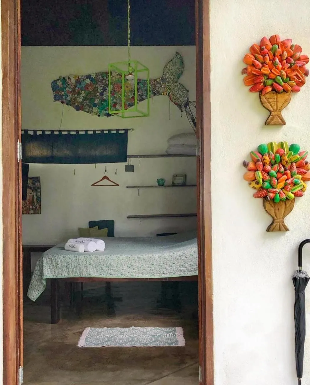 Bed in Pousada Vila do Patacho
