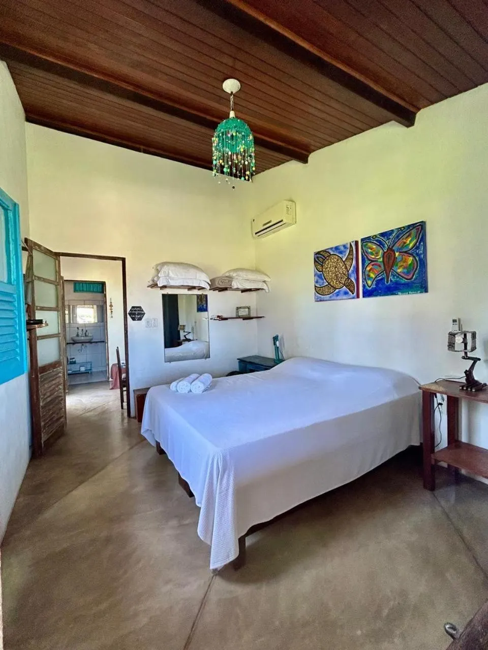 Bed in Pousada Vila do Patacho