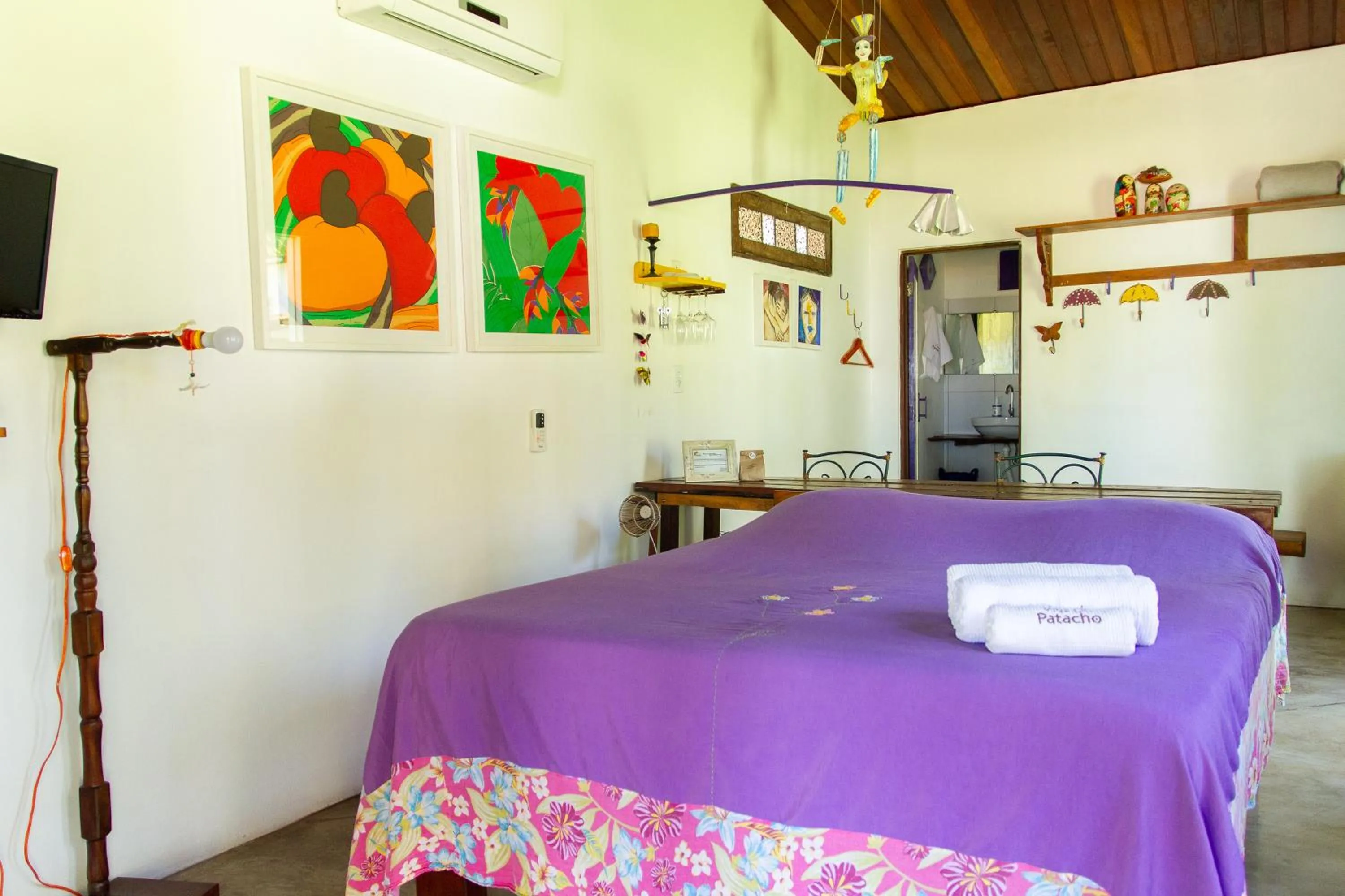 Bed in Pousada Vila do Patacho