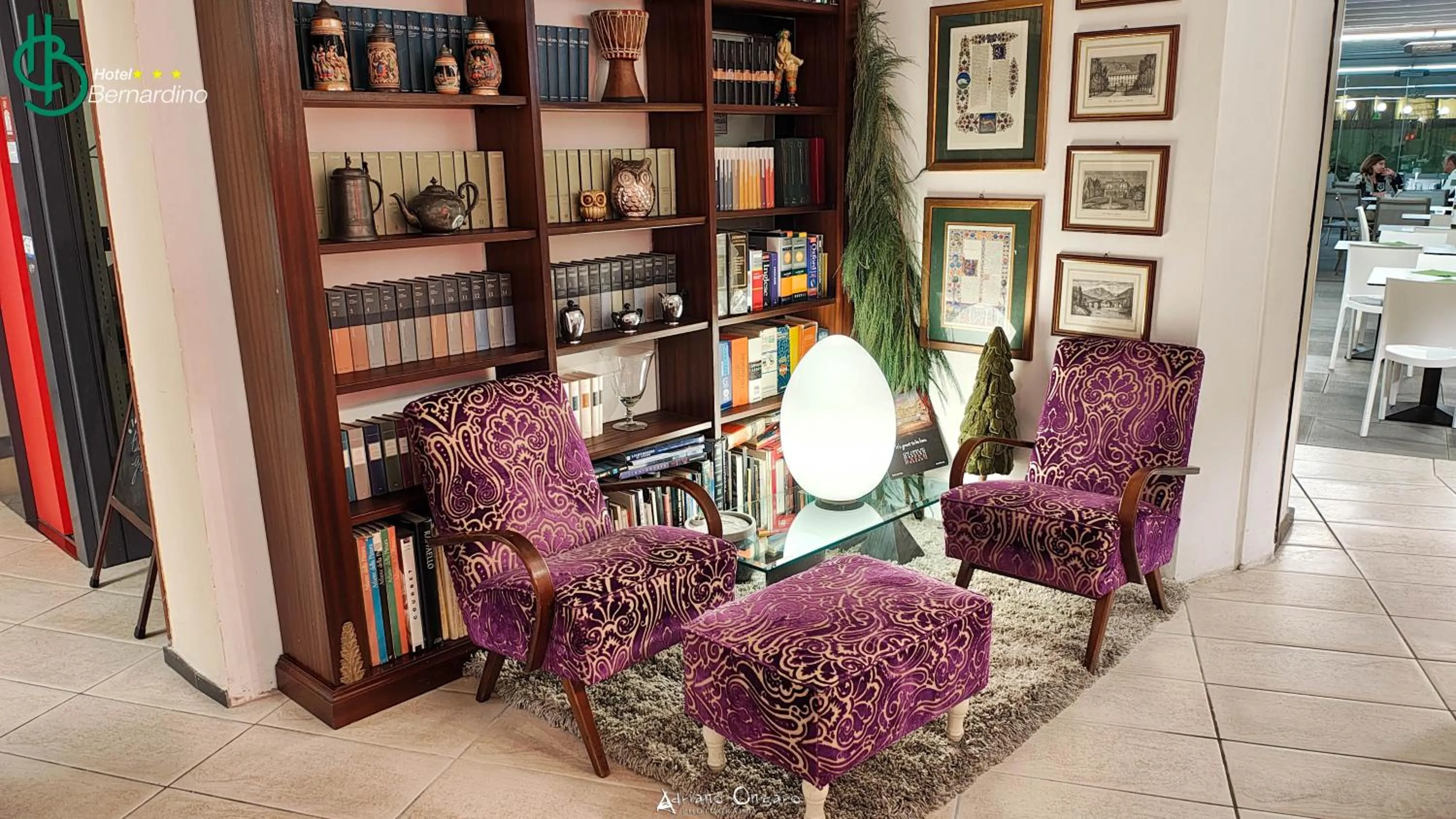 Library in Hotel Bernardino