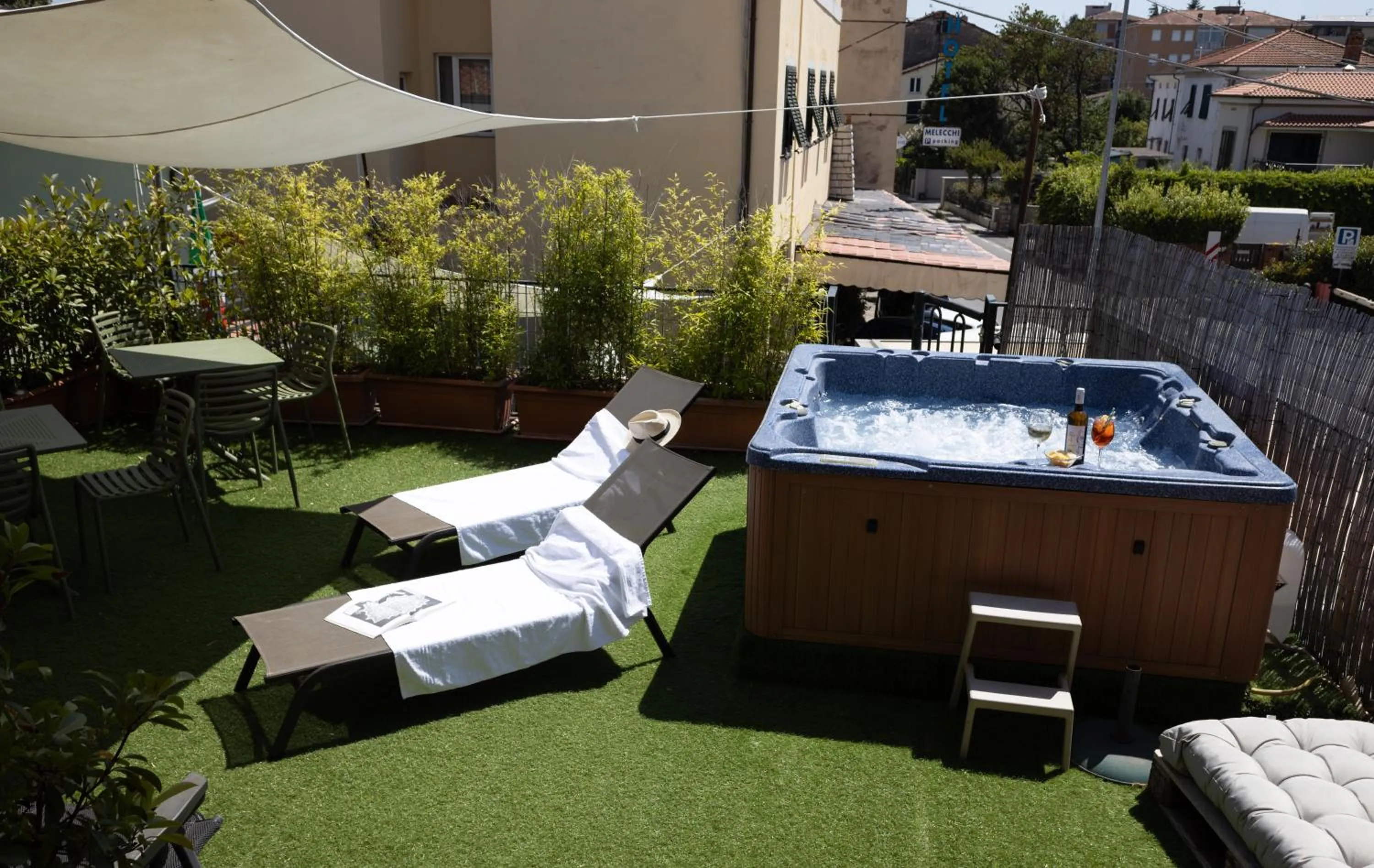 Pool view in Hotel Bernardino