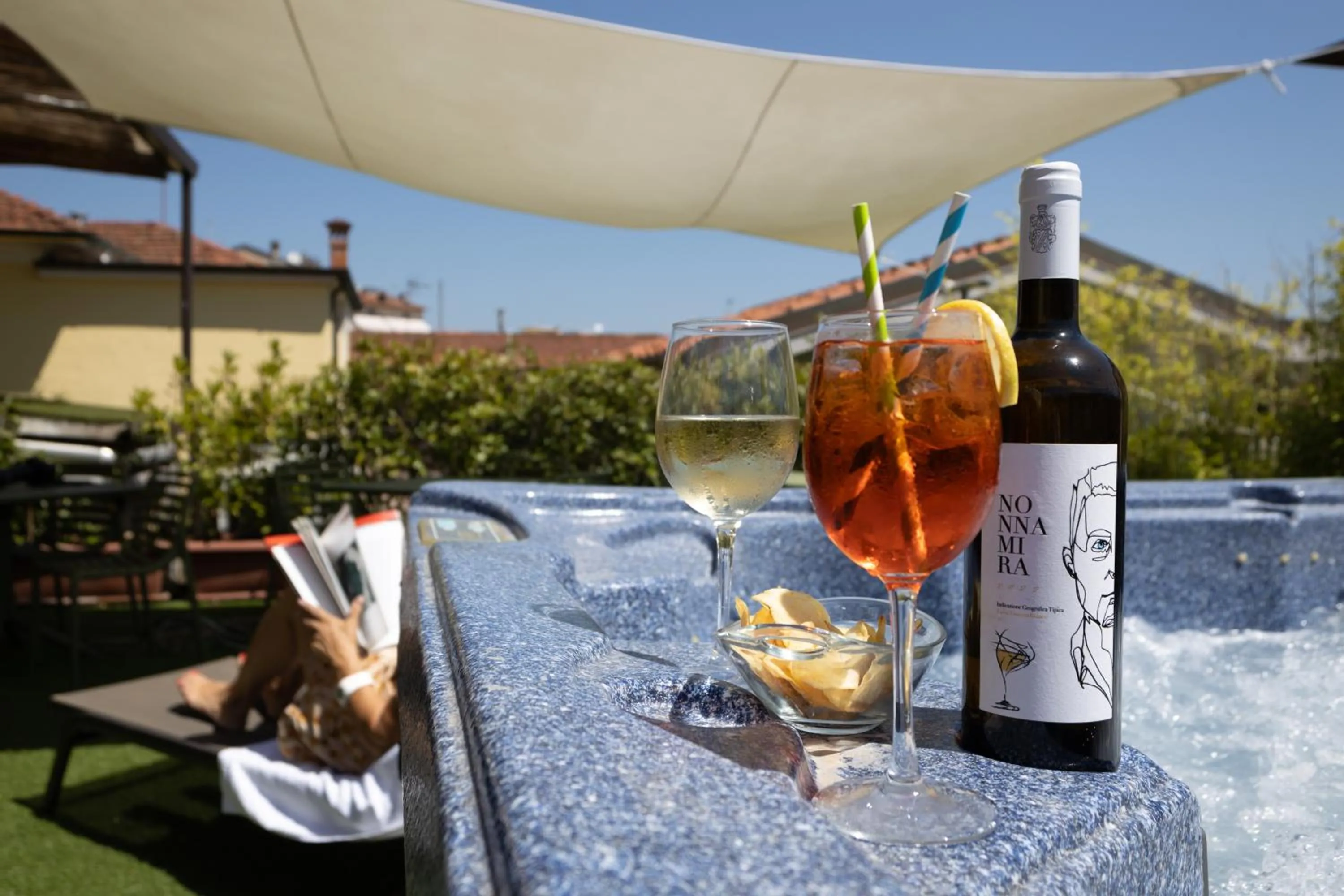 Seating area in Hotel Bernardino