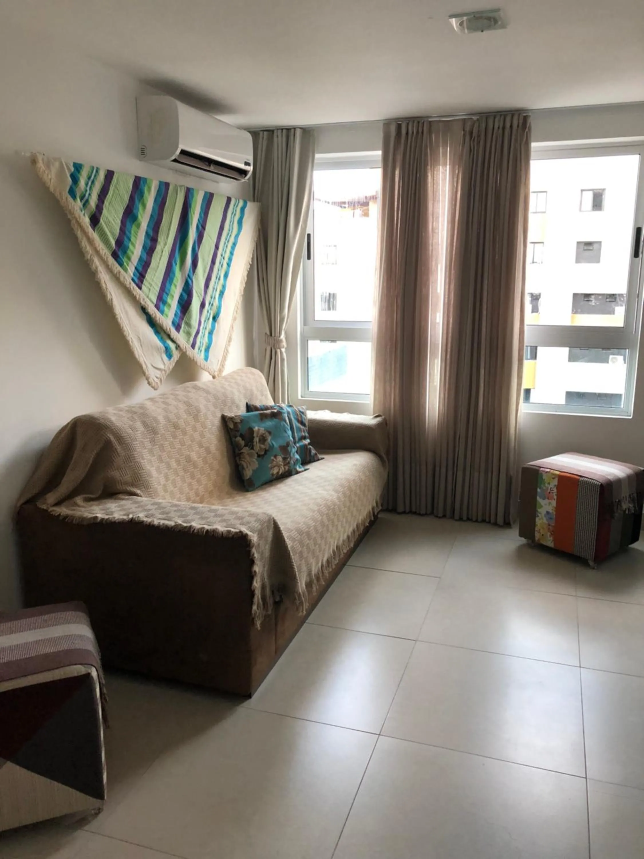 Communal lounge/ TV room, Bed in Apto Lazer