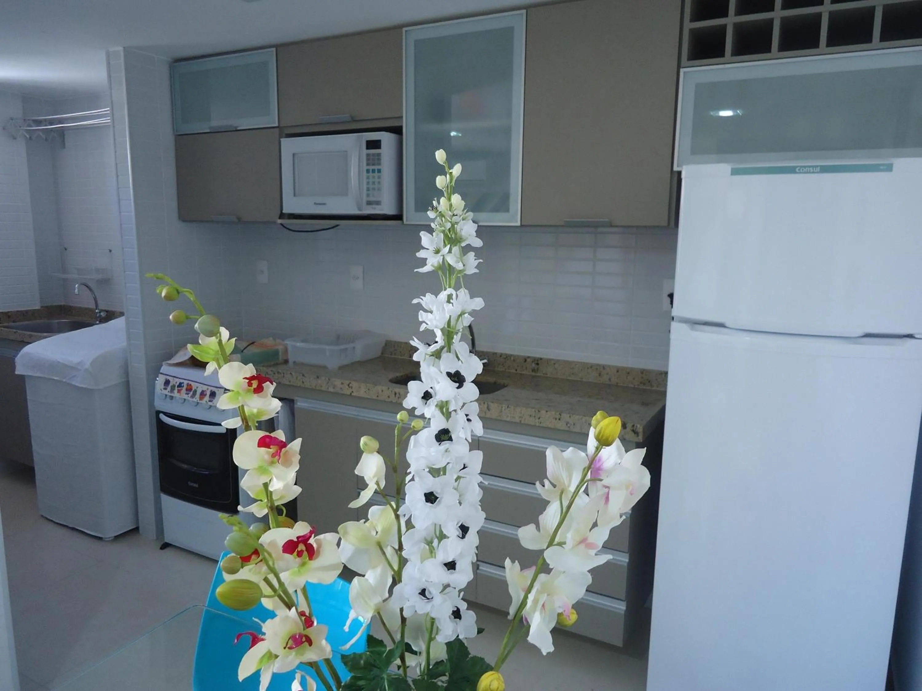 Communal kitchen in Apto Lazer
