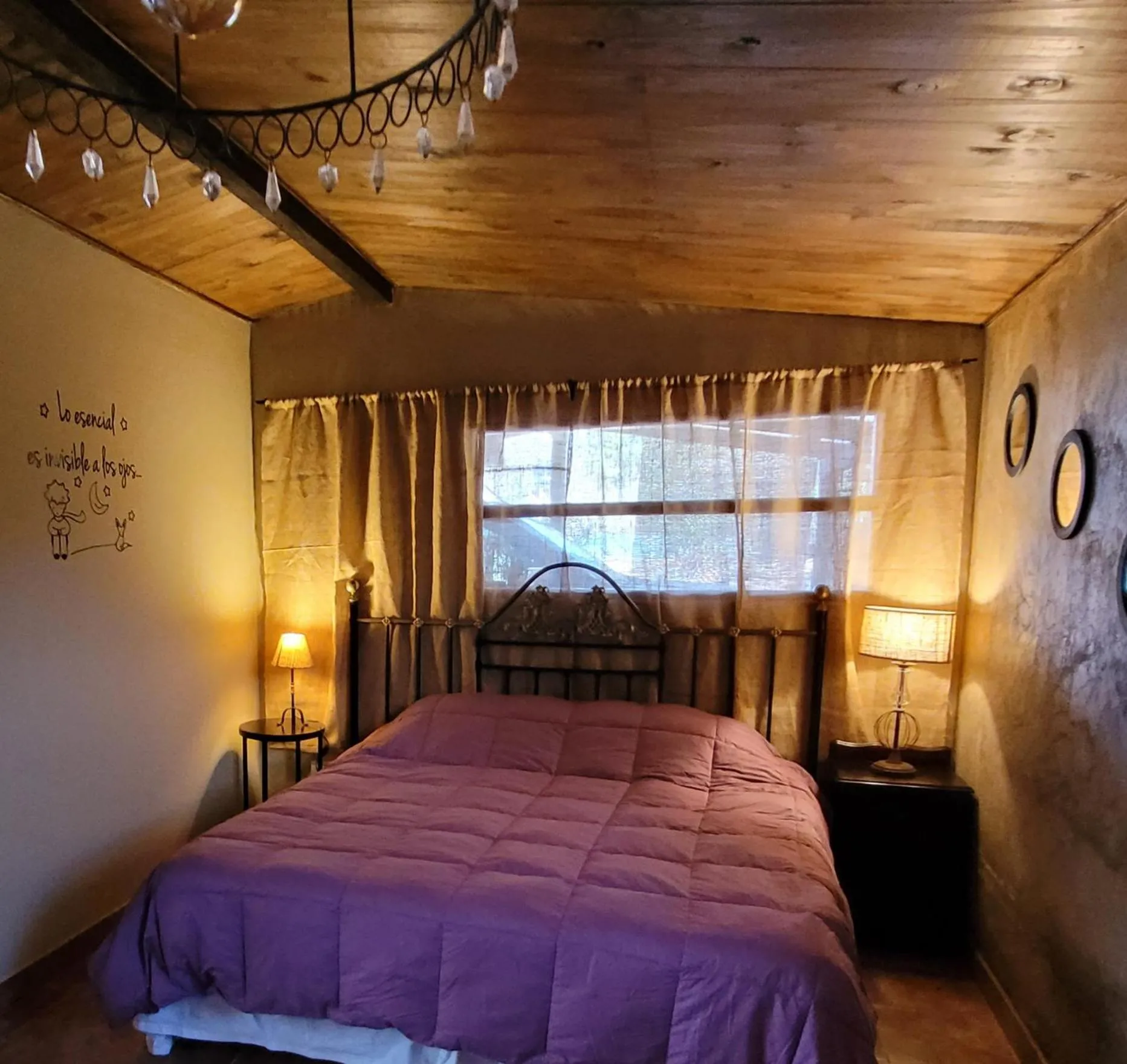 Bed in Posada del Santo Green & Rest - Cabañas
