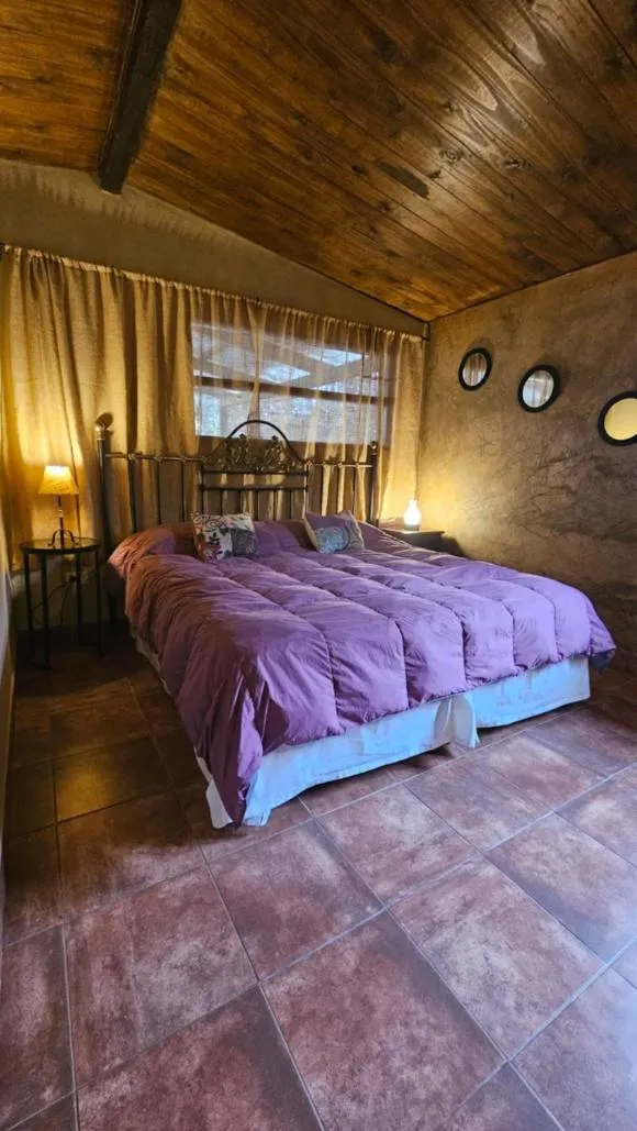 Bed in Posada del Santo Green & Rest - Cabañas