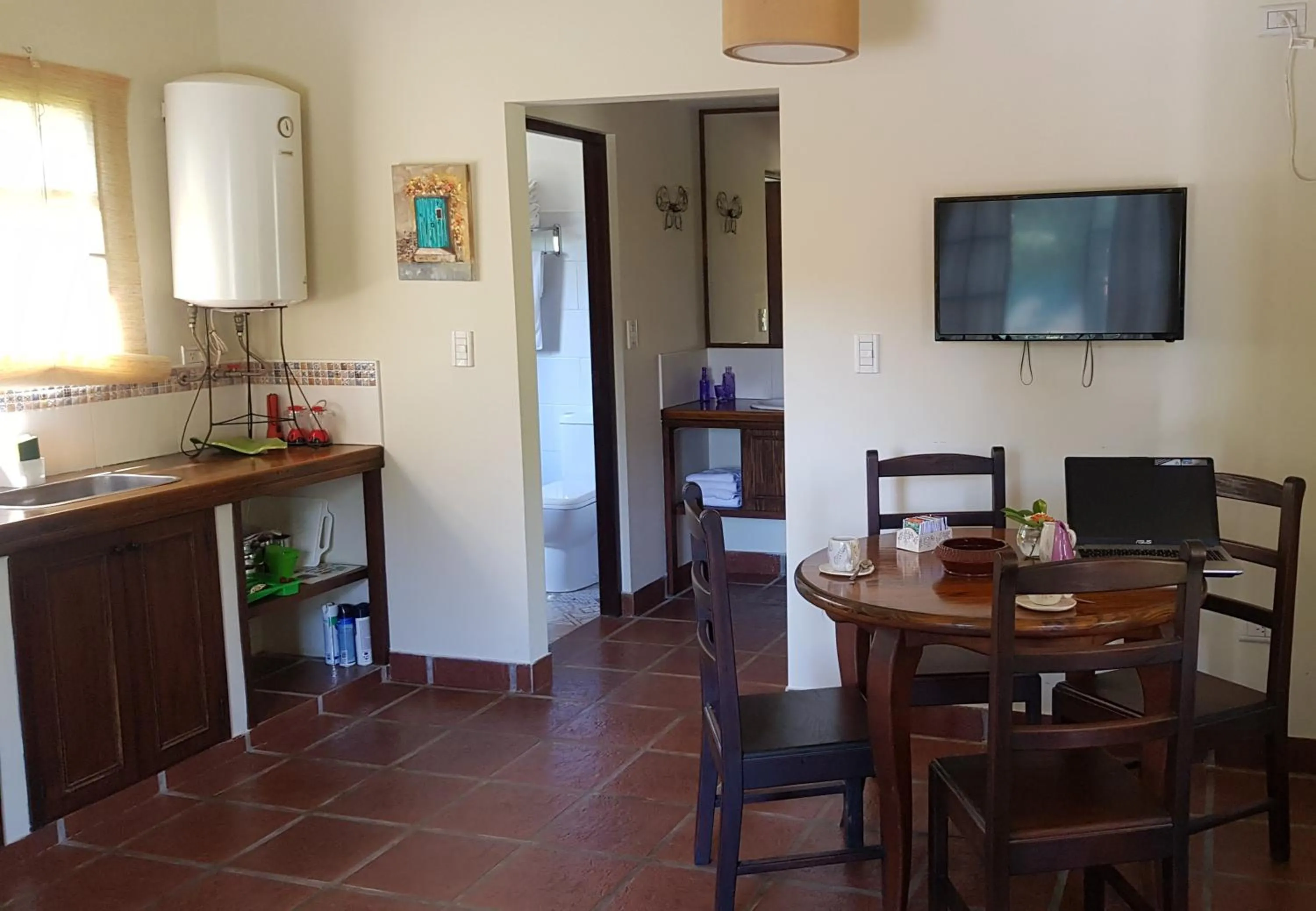 TV and multimedia in Posada del Santo Green & Rest - Cabañas