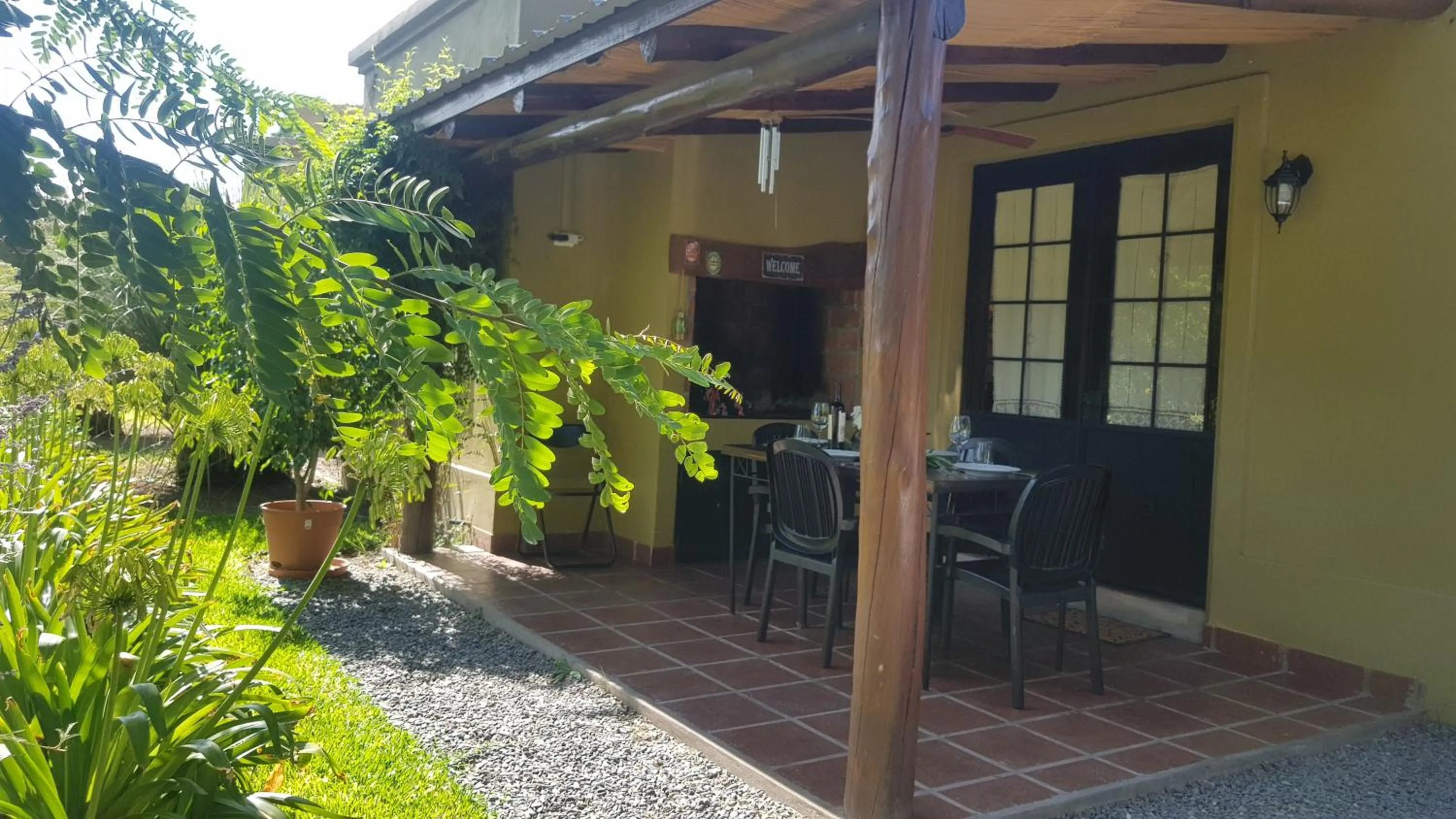 Patio in Posada del Santo Green & Rest - Cabañas
