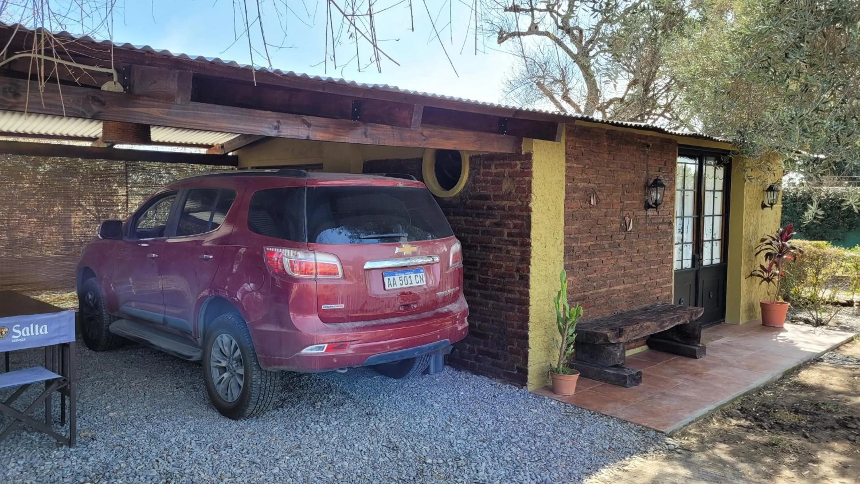 Parking in Posada del Santo Green & Rest - Cabañas
