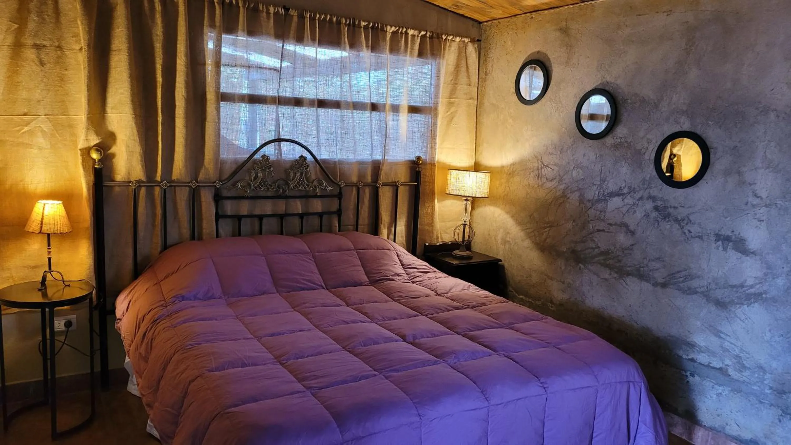 Bed in Posada del Santo Green & Rest - Cabañas