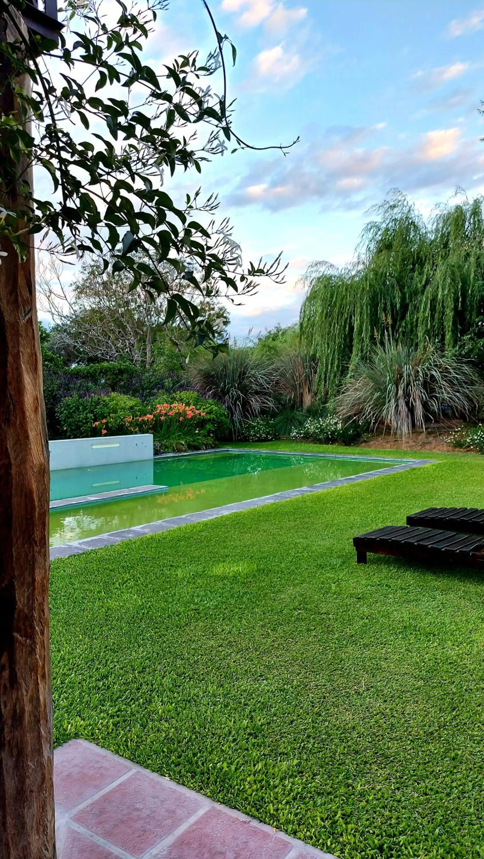 Pool view in Posada del Santo Green & Rest - Cabañas
