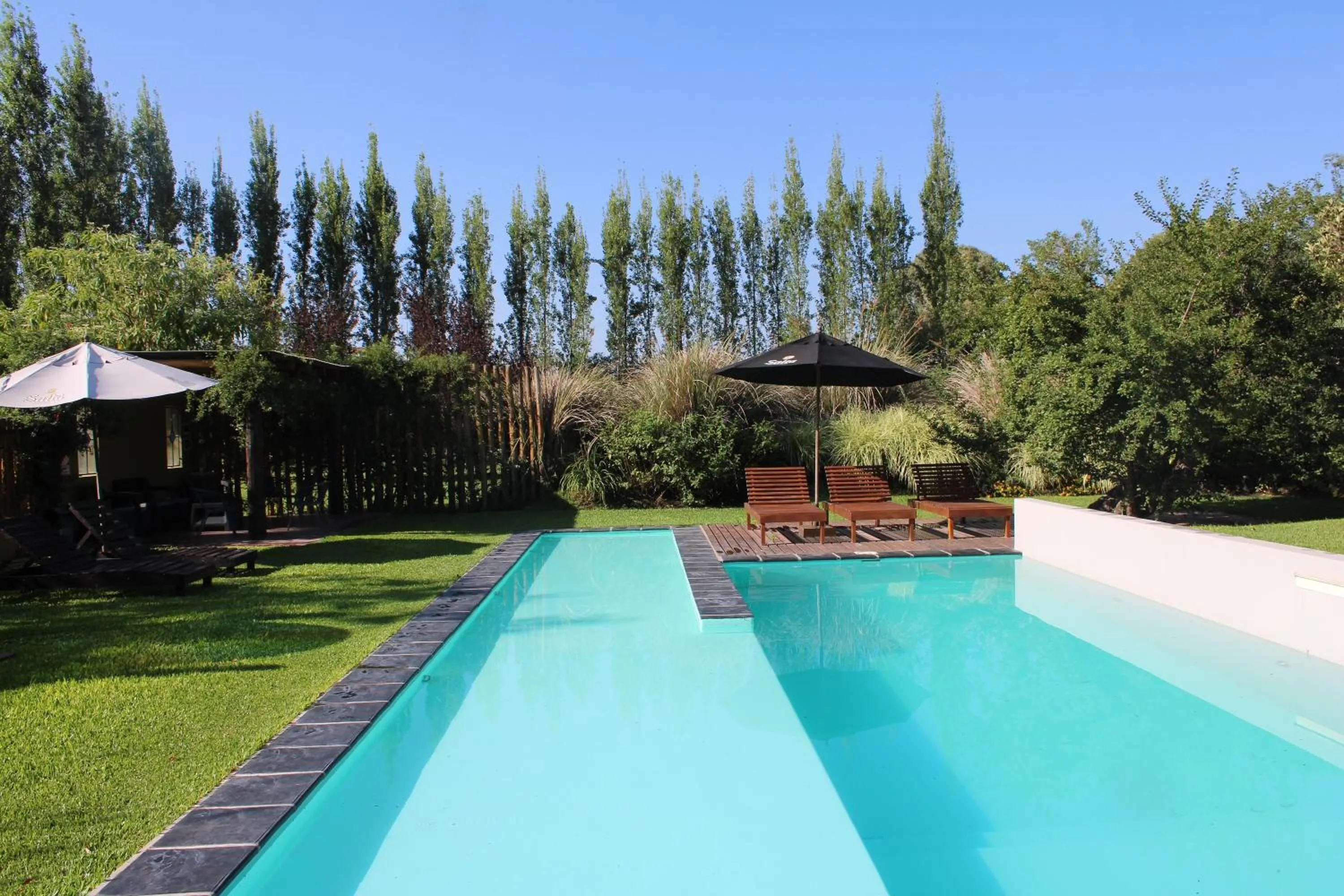 Pool view in Posada del Santo Green & Rest - Cabañas