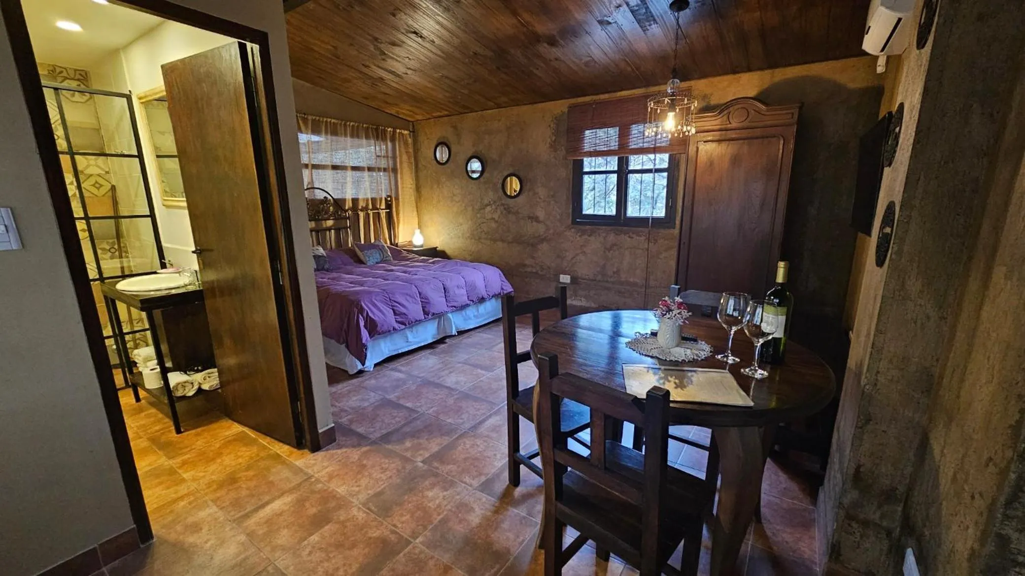 Bed in Posada del Santo Green & Rest - Cabañas