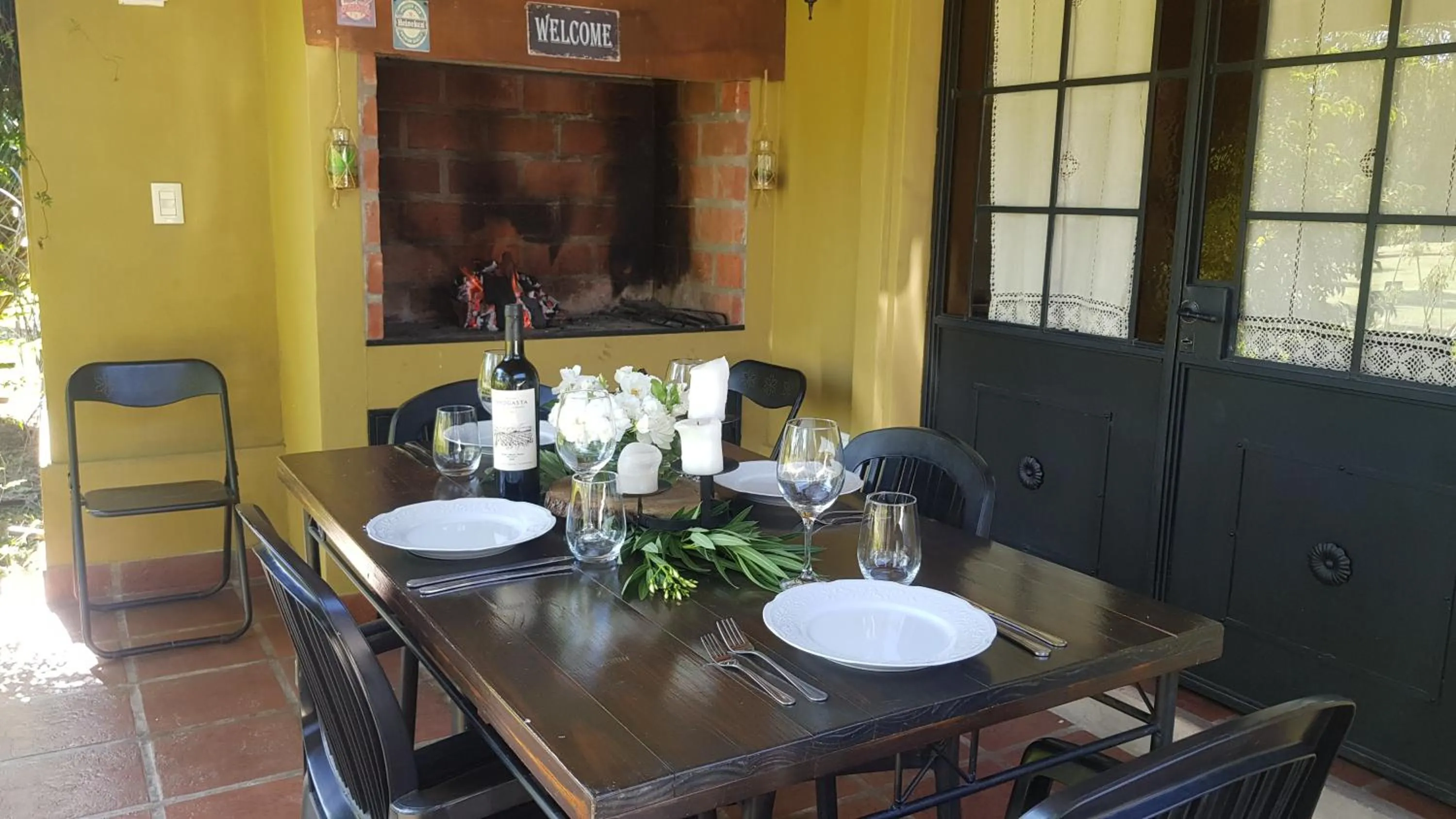 BBQ facilities in Posada del Santo Green & Rest - Cabañas